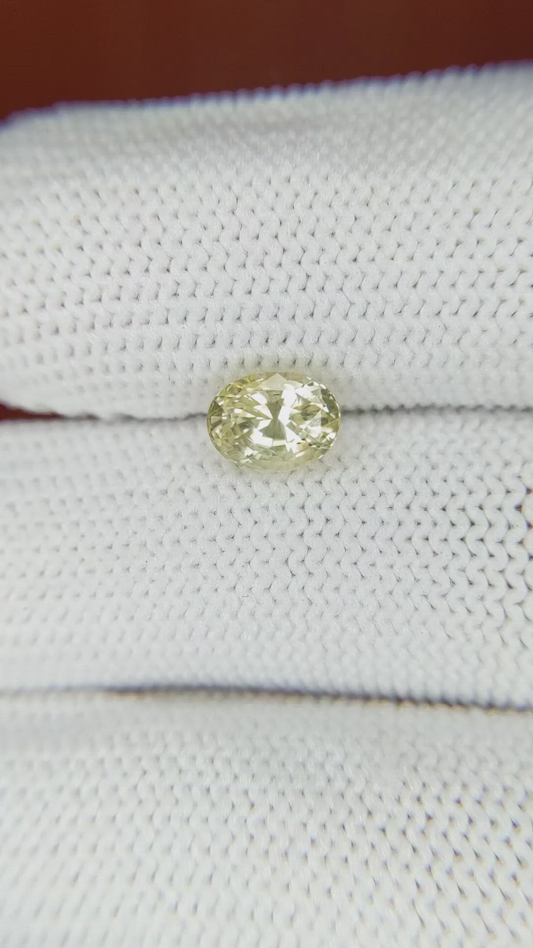 1.58 Ct. Yellow Sapphire from Ceylon (Sri Lanka) Size Video