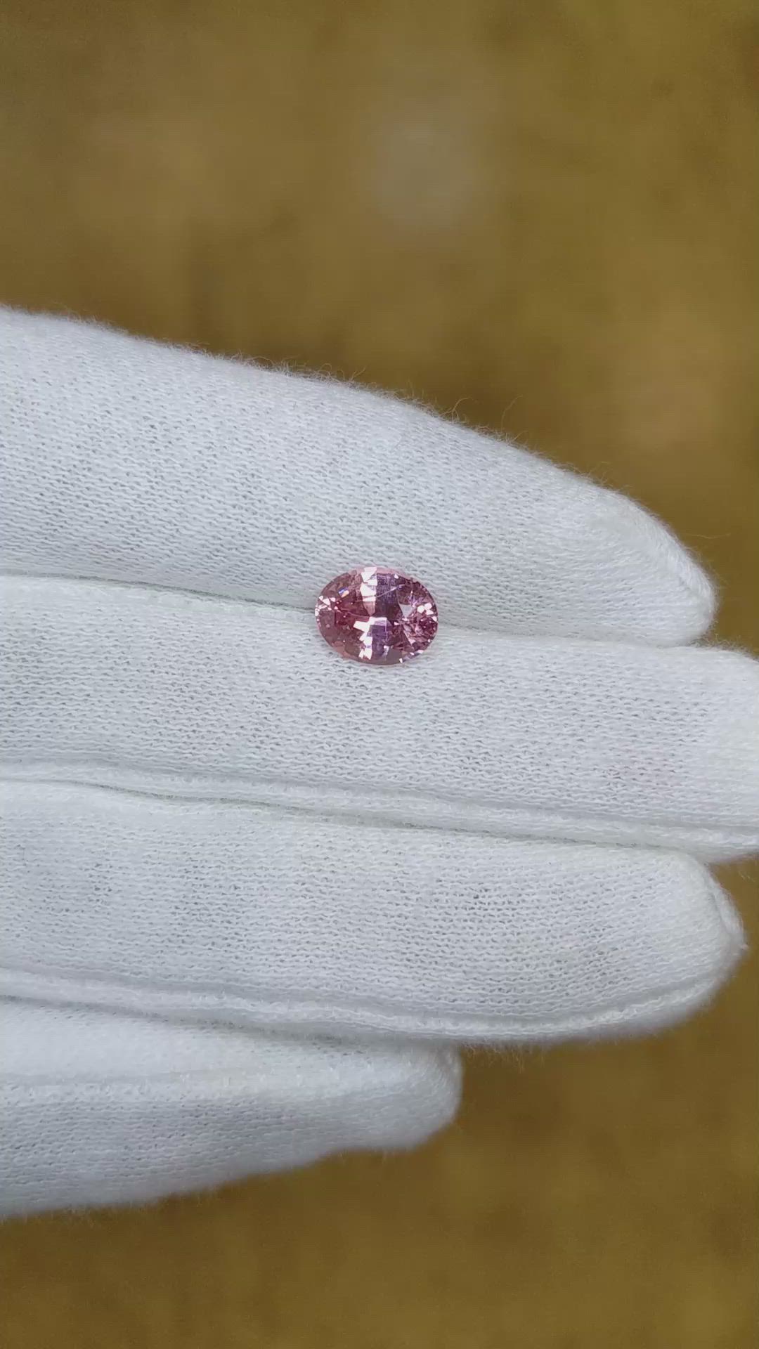 1.87 Ct. Pink Sapphire from Ceylon (Sri Lanka) Size Video