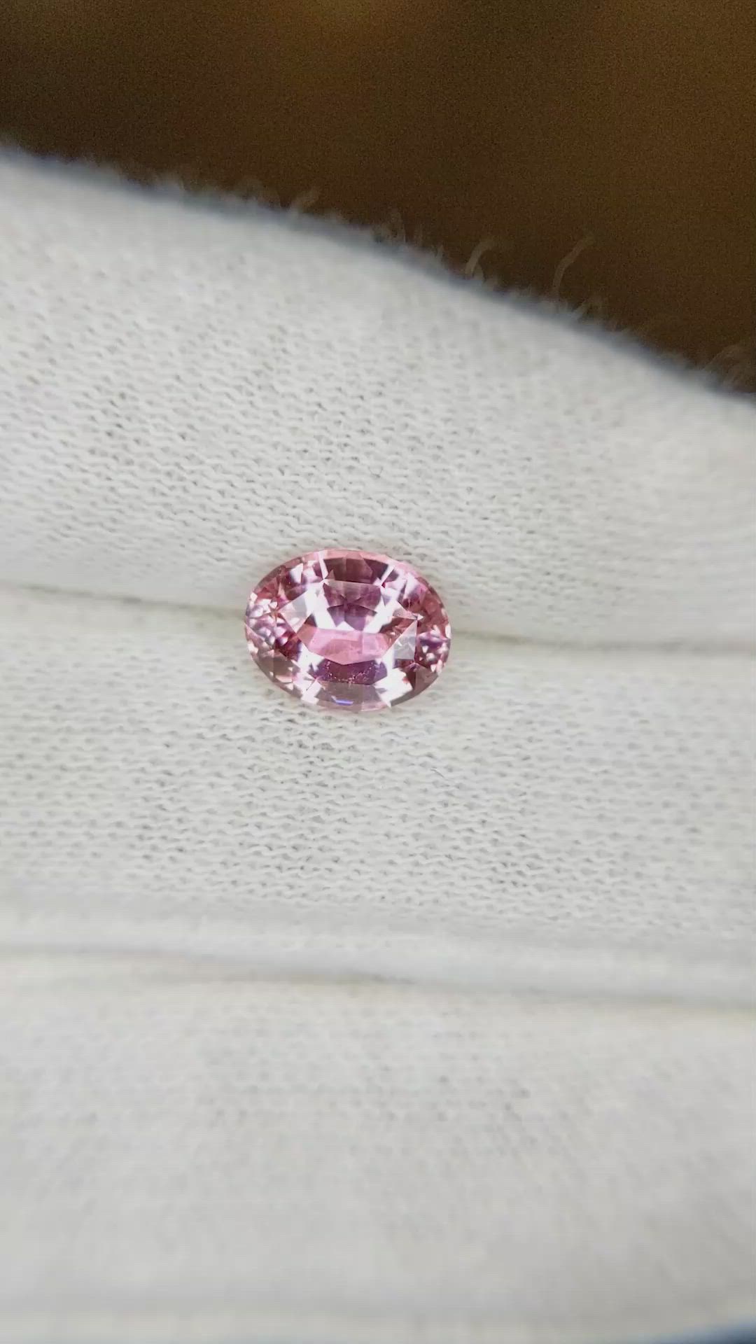 1.87 Ct. Pink Sapphire from Ceylon (Sri Lanka) Size Video