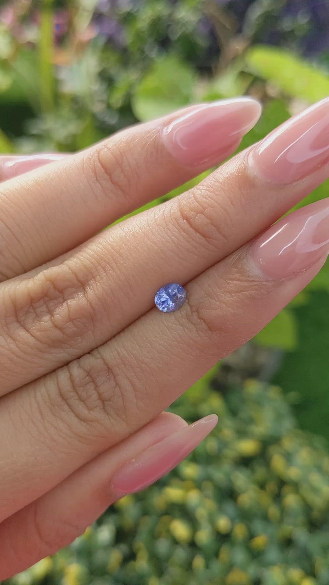 0.50 Ct. Blue Sapphire from Ceylon (Sri Lanka) Size Video