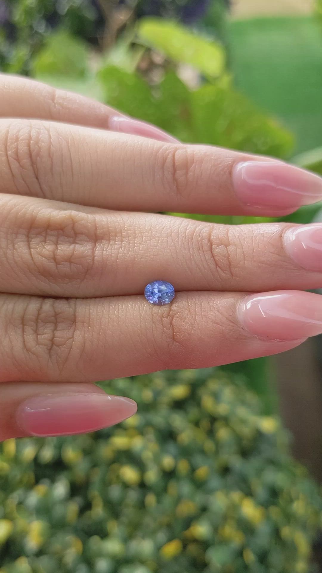 0.50 Ct. Blue Sapphire from Ceylon (Sri Lanka) Size Video