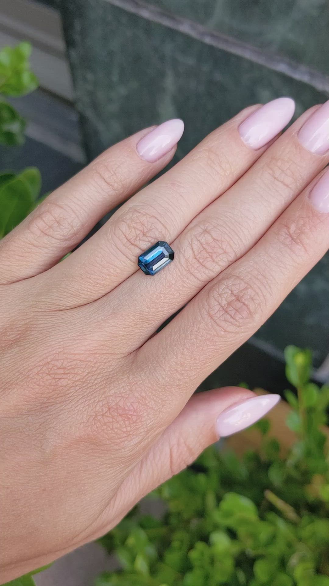 2.23 Ct. Greenish Blue Sapphire from Madagascar Size Video