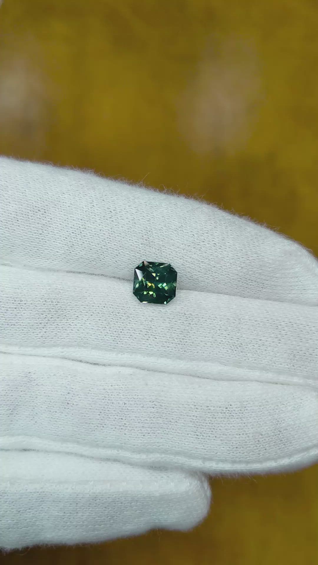 2.23 Ct. Bluish Green Sapphire from Ceylon (Sri Lanka) Size Video