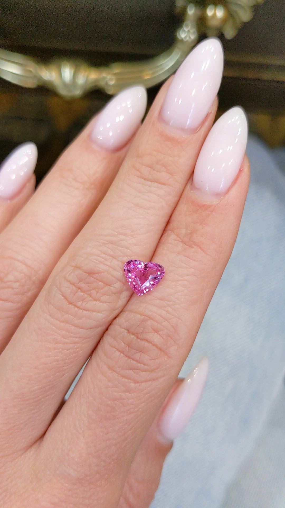 1.56 Ct. Pink Sapphire from Ceylon (Sri Lanka) Size Video
