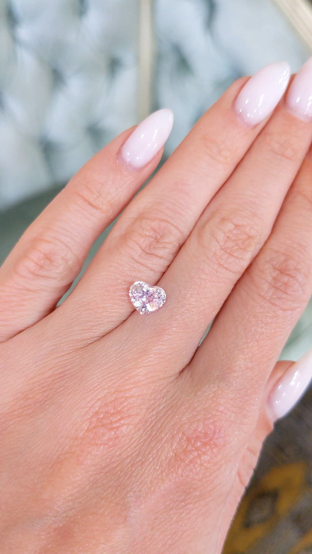 1.65 Ct. Pink Sapphire from Ceylon (Sri Lanka) Size Video