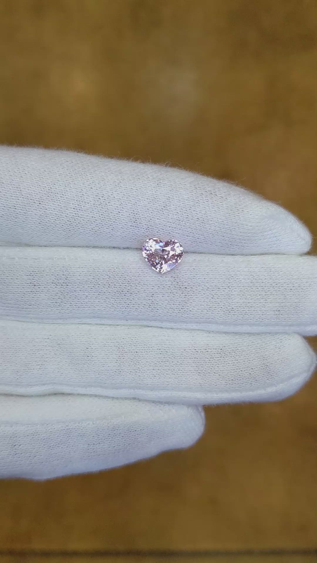 1.65 Ct. Pink Sapphire from Ceylon (Sri Lanka) Size Video