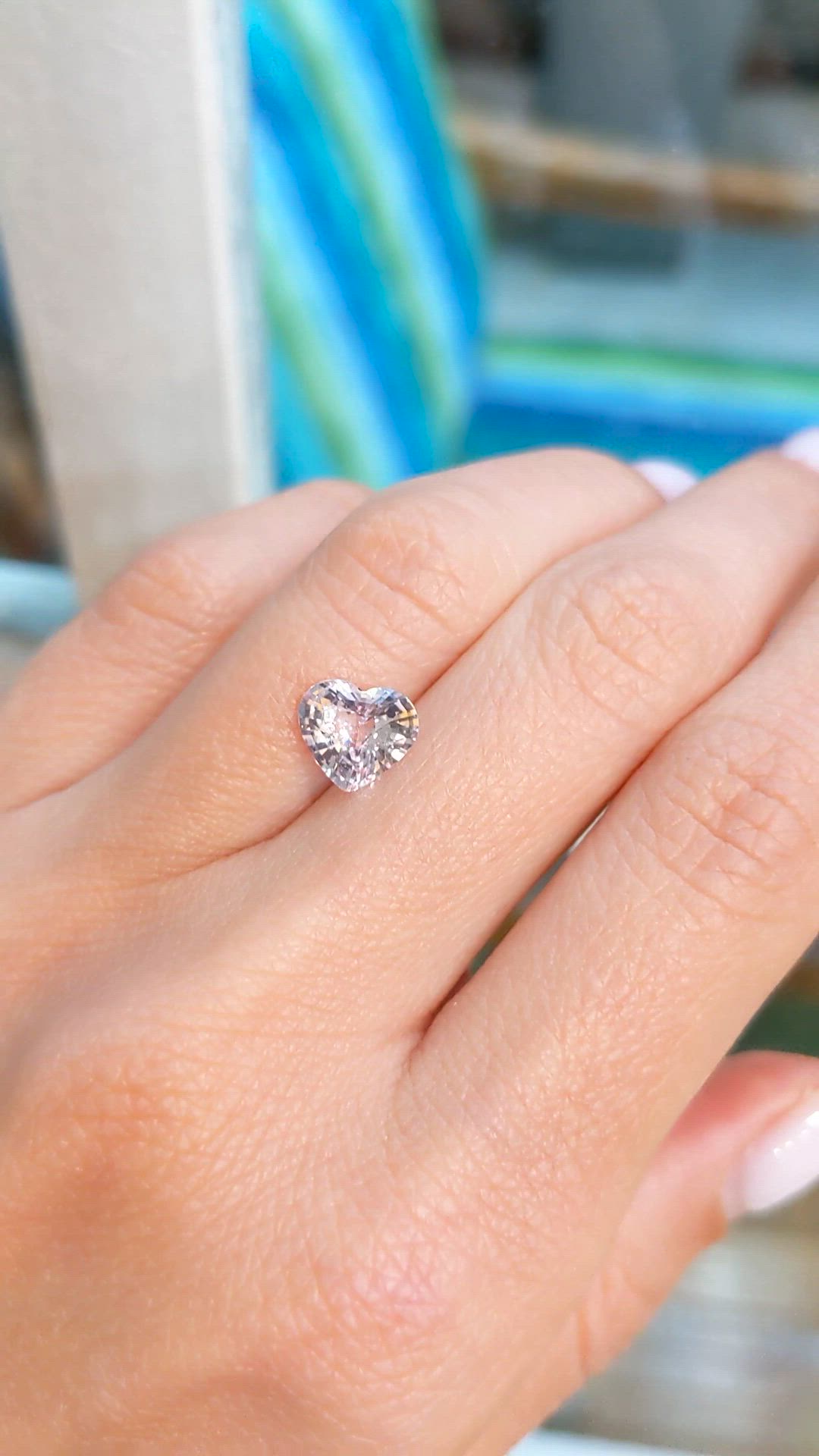 2.10 Ct. Pink Sapphire from Ceylon (Sri Lanka) Size Video