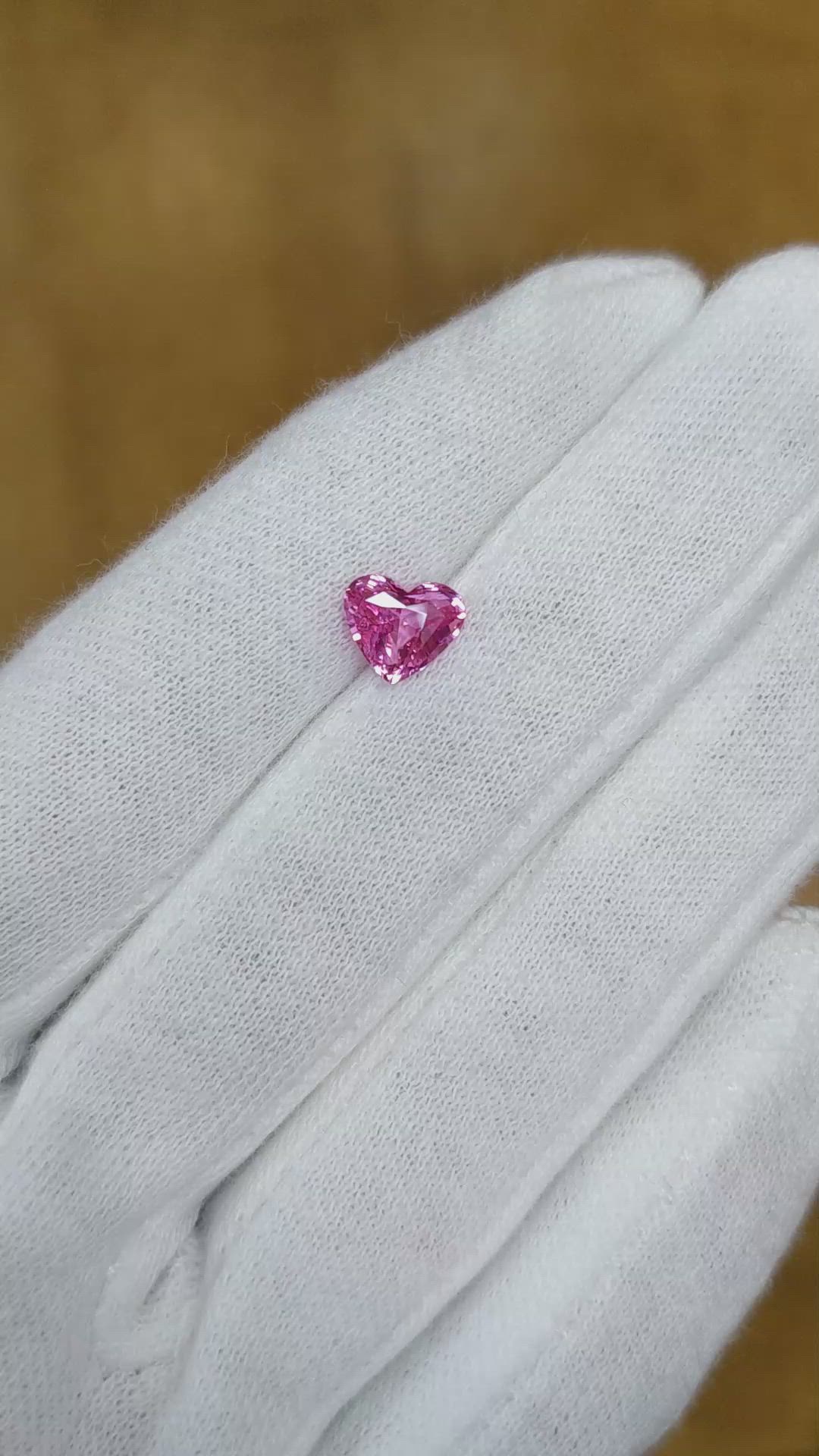 1.52 Ct. Pink Sapphire from Ceylon (Sri Lanka) Size Video