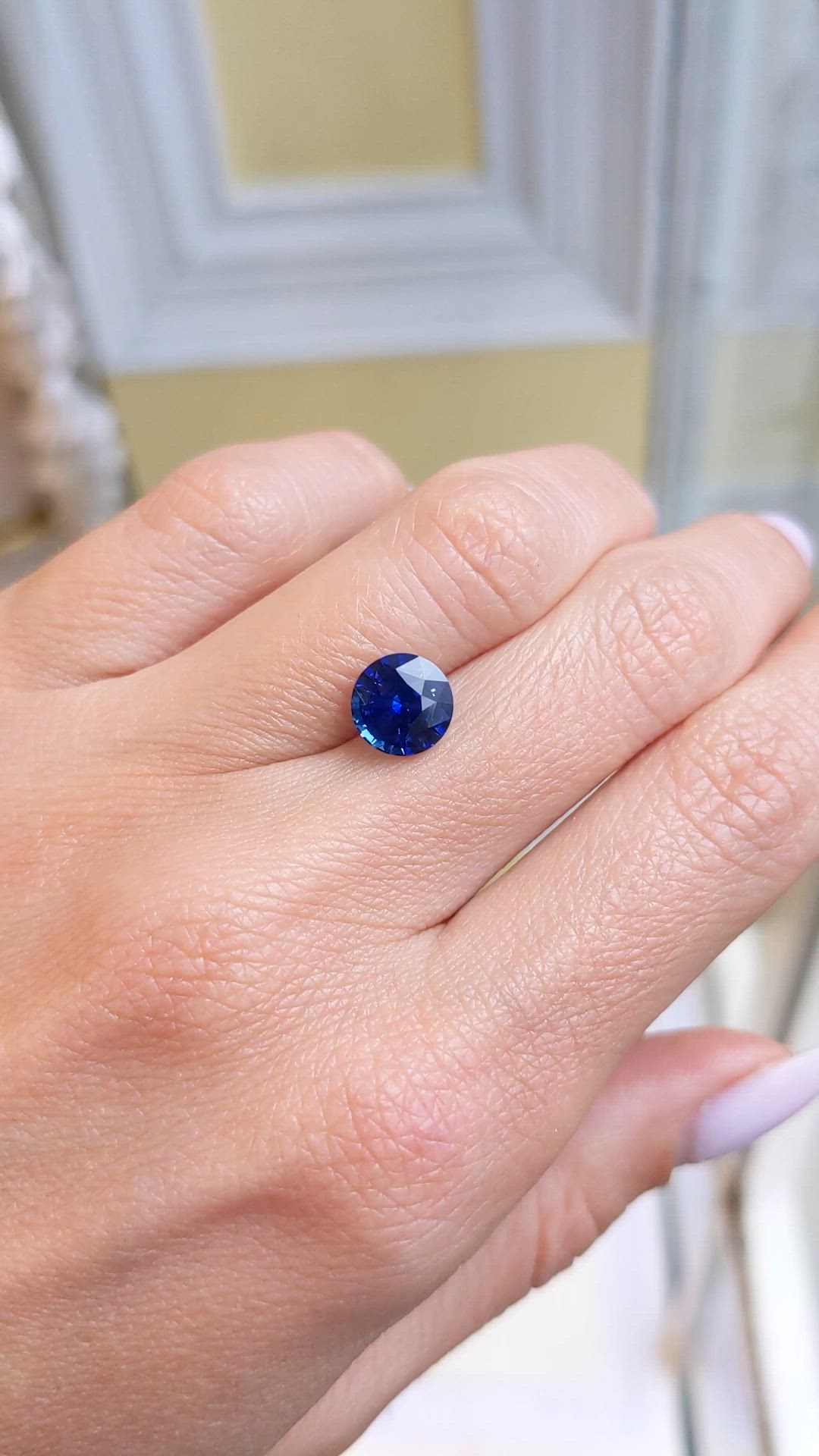 2.68 Ct. Blue Sapphire from Ceylon (Sri Lanka) Size Video