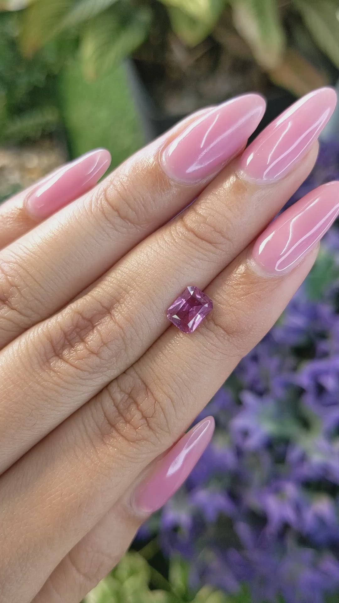 1.37 Ct. Pink Sapphire from Ceylon (Sri Lanka) Size Video
