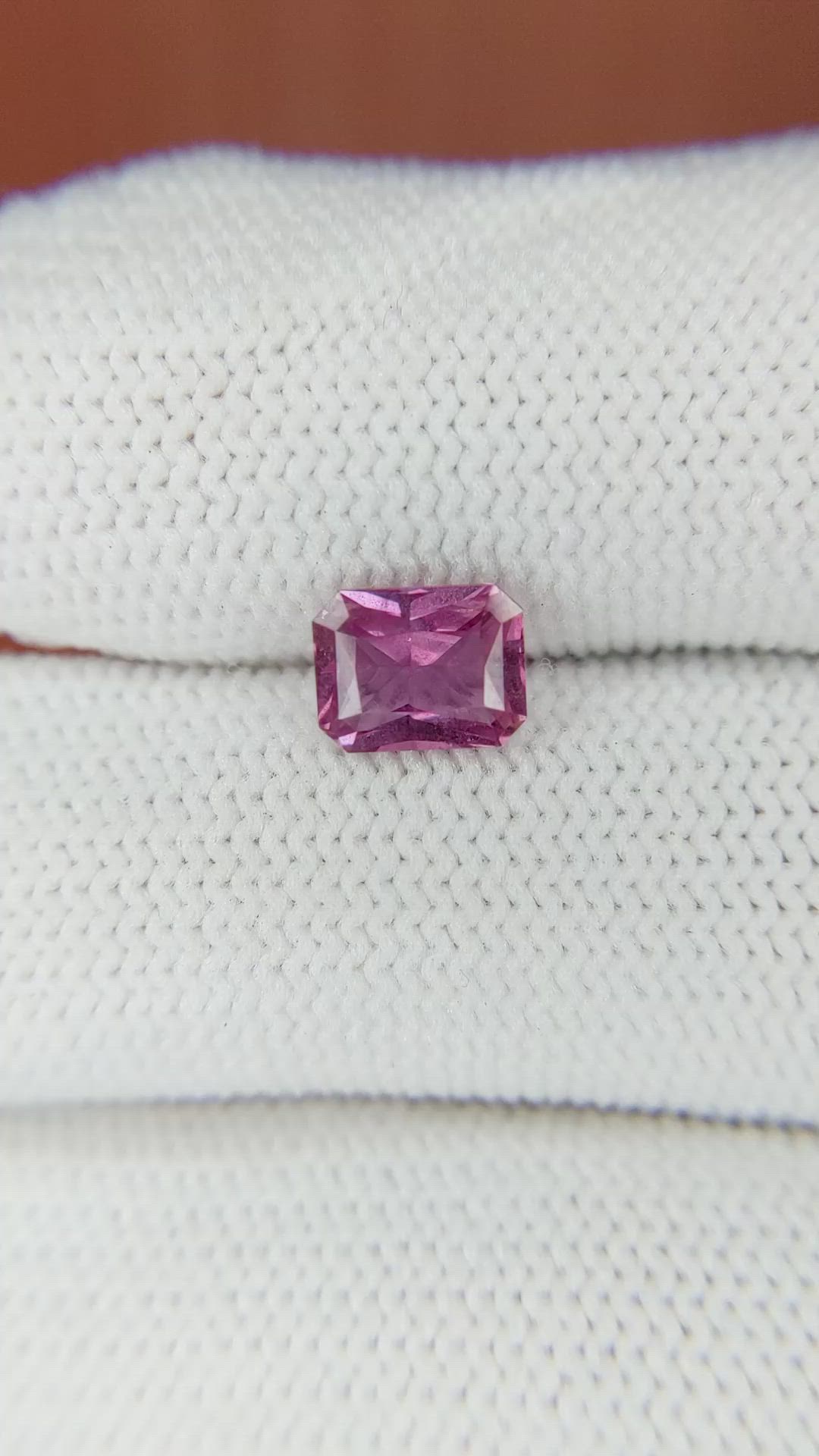 1.37 Ct. Pink Sapphire from Ceylon (Sri Lanka) Size Video
