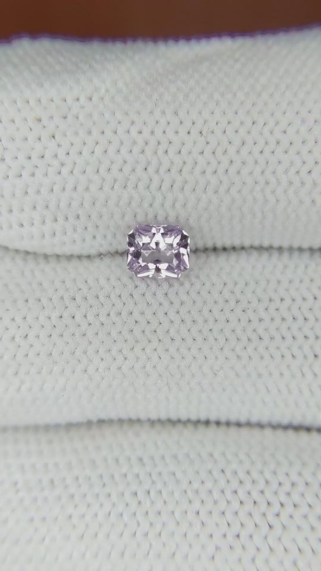 0.68 Ct. Purple Sapphire from Ceylon (Sri Lanka) Size Video