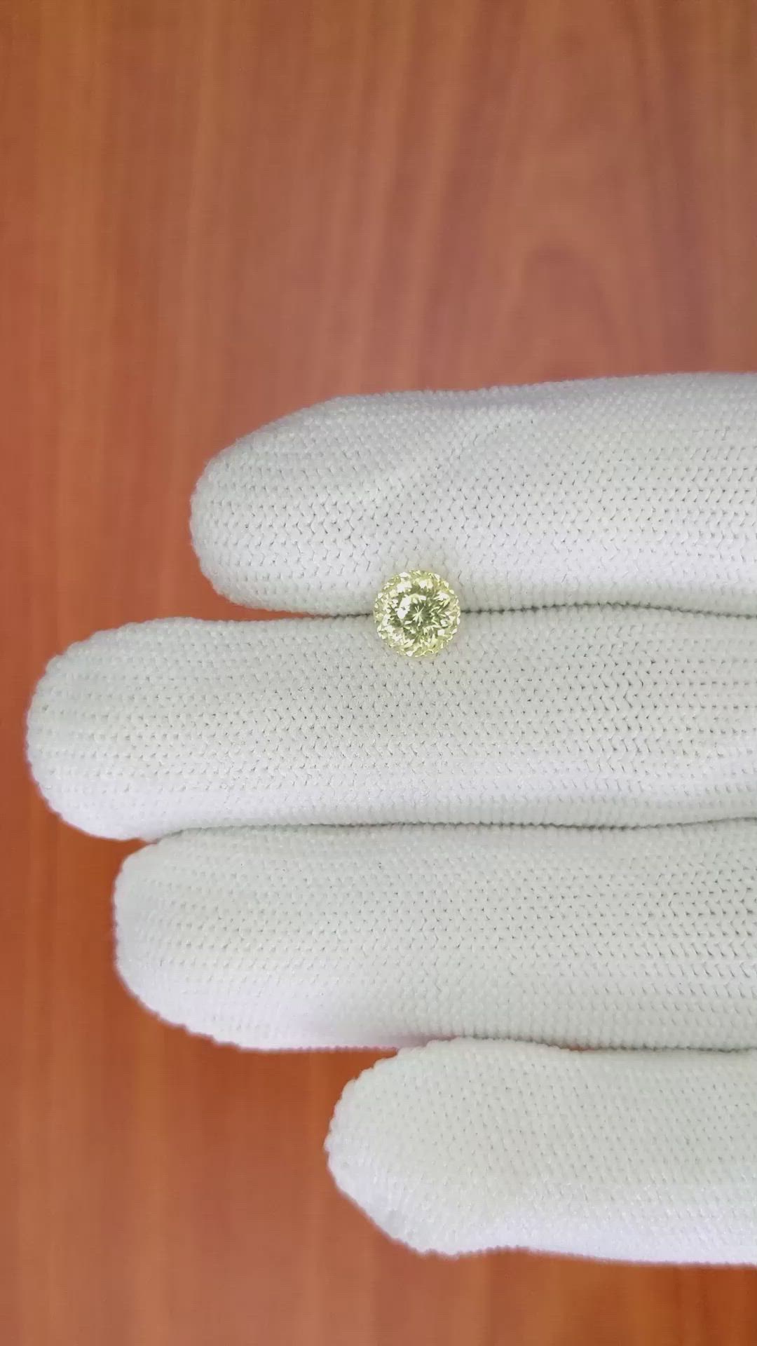 1.77 Ct. Yellow Sapphire from Ceylon (Sri Lanka) Size Video