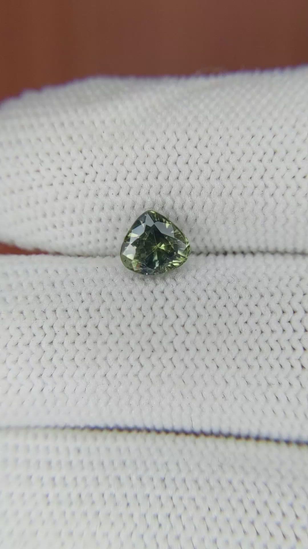 1.15 Ct. Bluish Green Sapphire from Madagascar Size Video