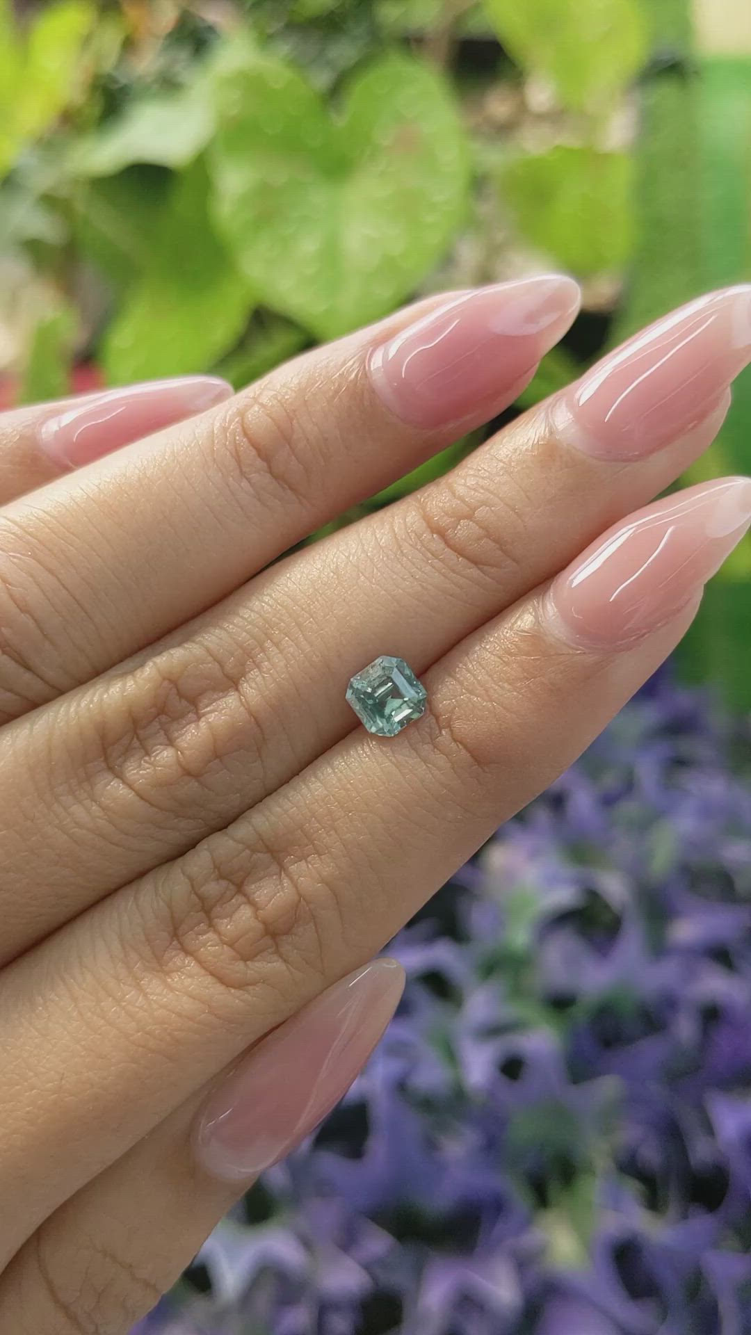 1.12 Ct. Green Sapphire from Madagascar Size Video