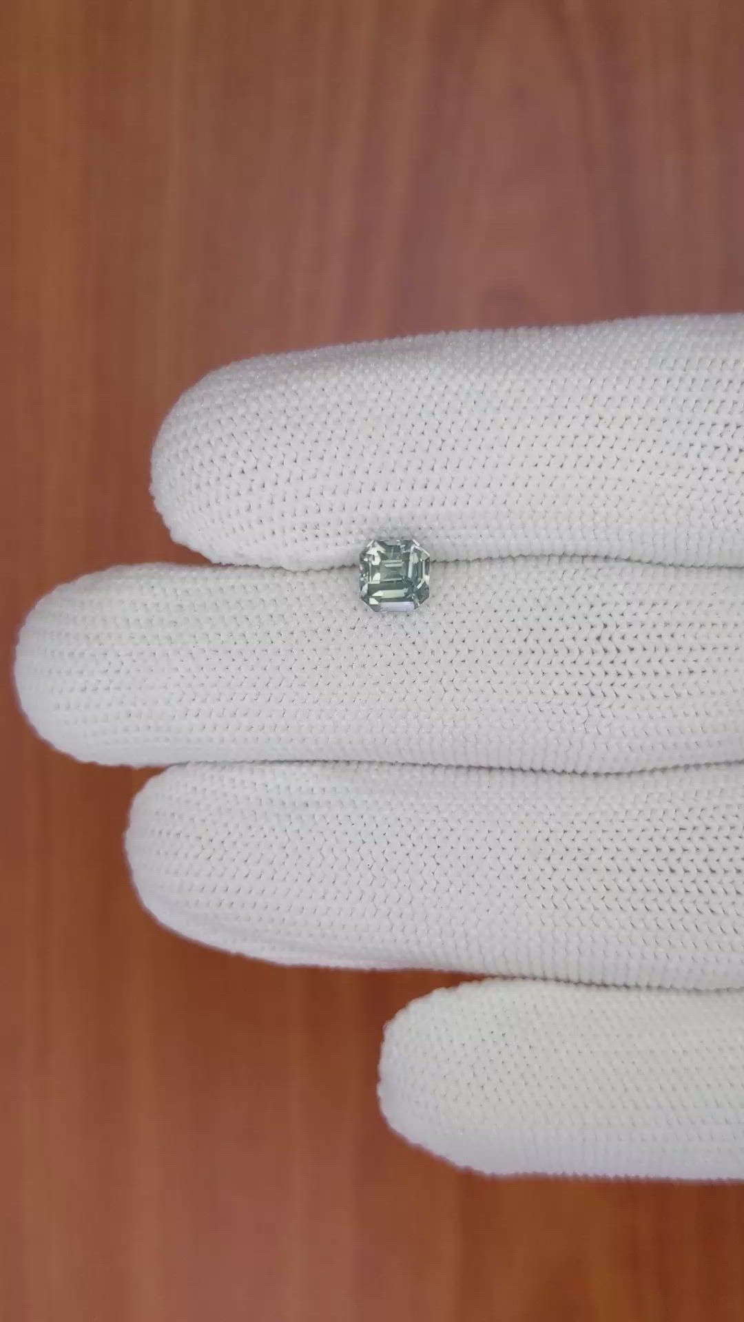1.12 Ct. Green Sapphire from Madagascar Size Video