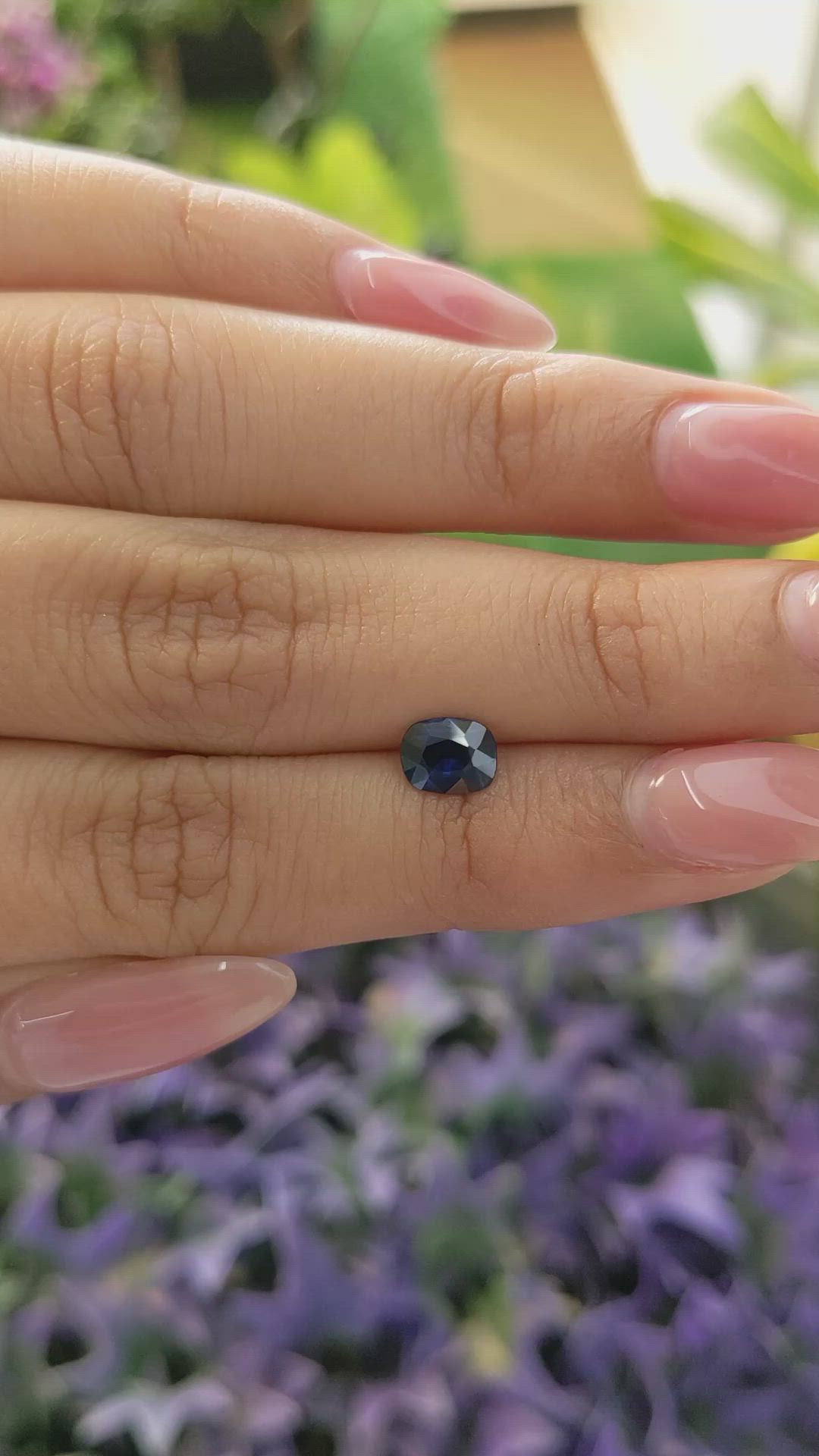 0.79 Ct. Blue Sapphire from Madagascar Size Video