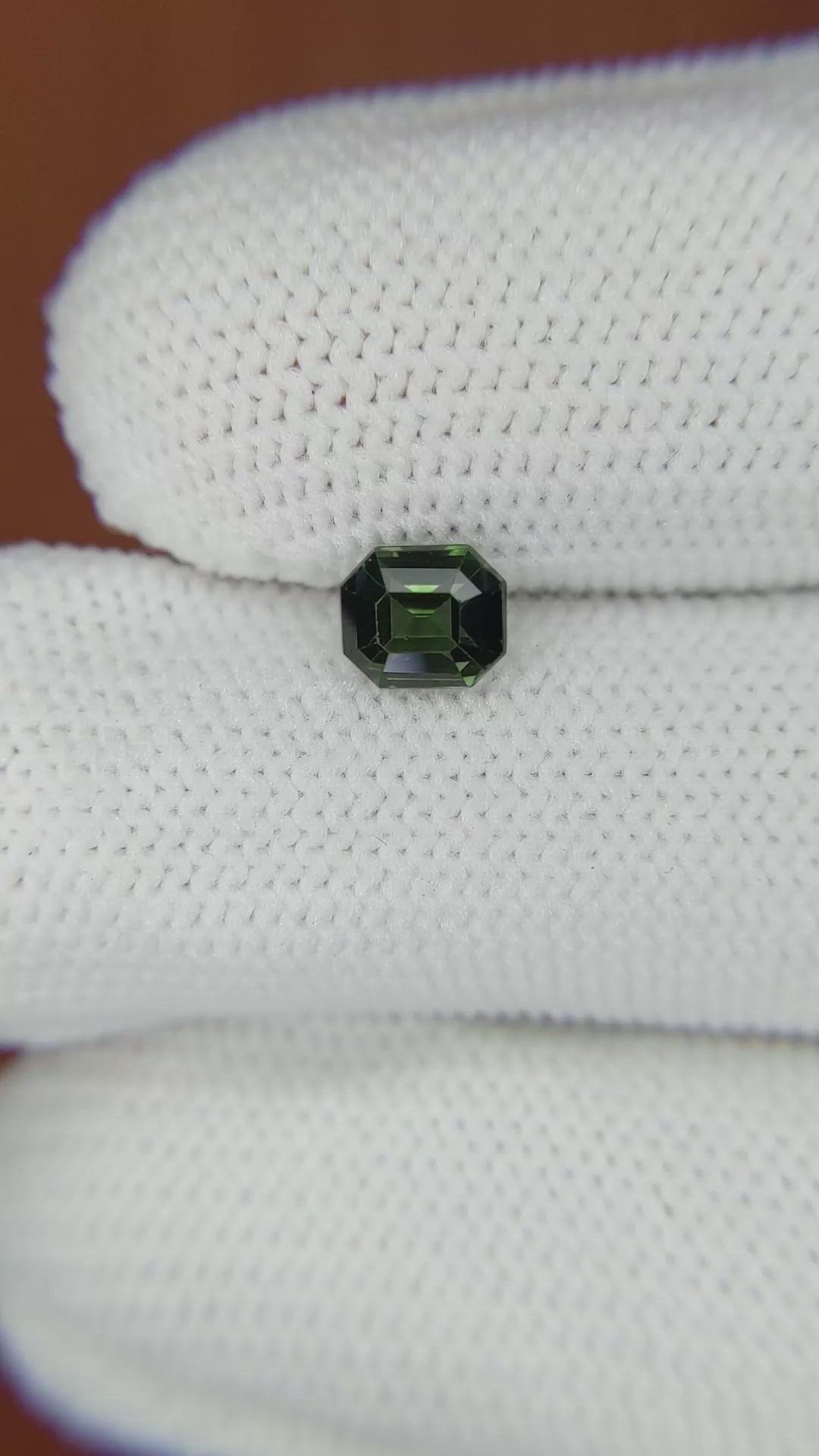 0.82 Ct. Green Sapphire from Madagascar Size Video