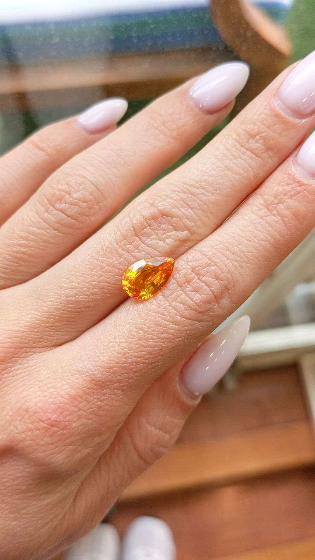 3.66 Ct. Yellow Sapphire from Ceylon (Sri Lanka) Size Video