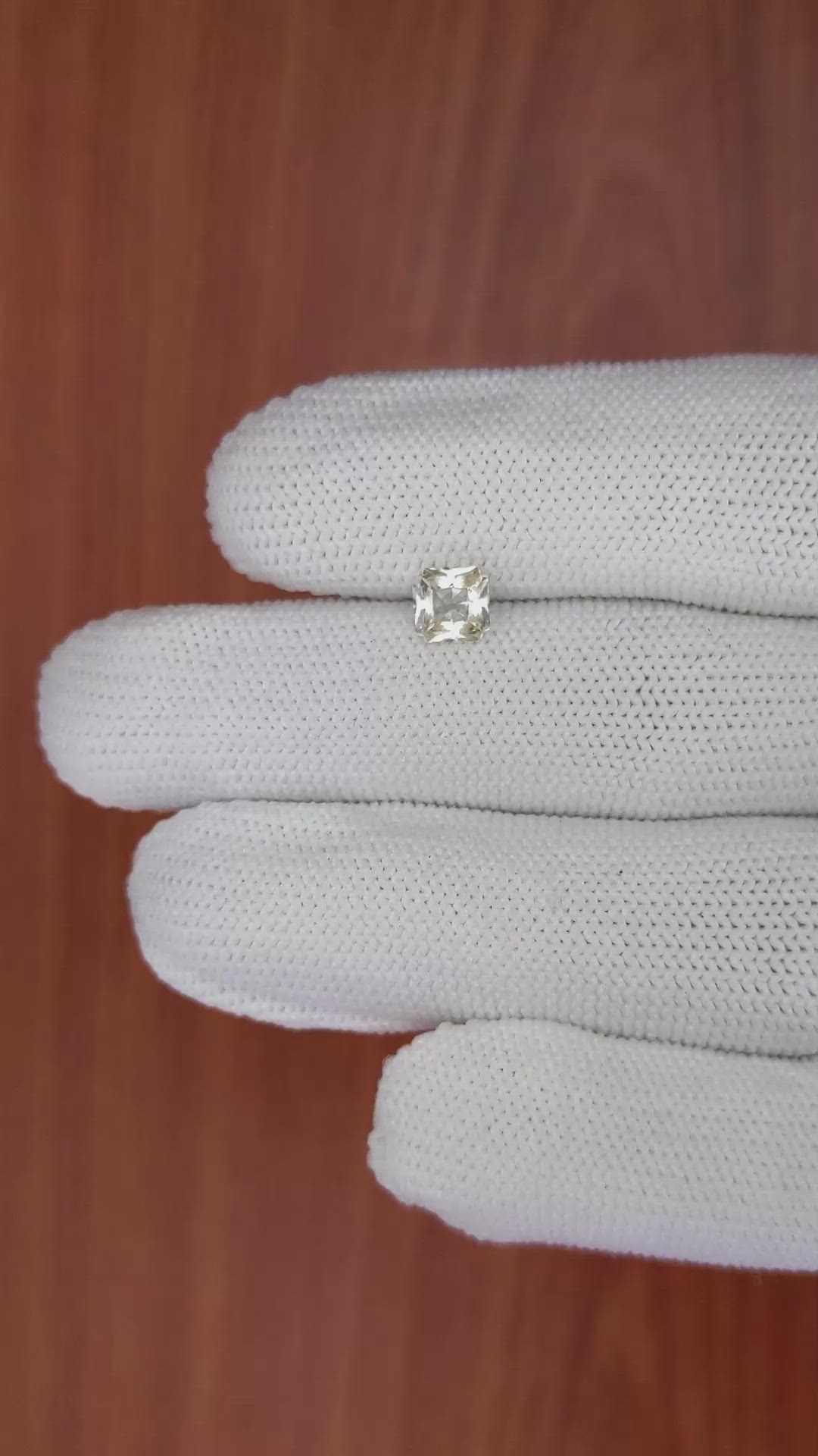 0.95 Ct. Yellow Sapphire from Ceylon (Sri Lanka) Size Video