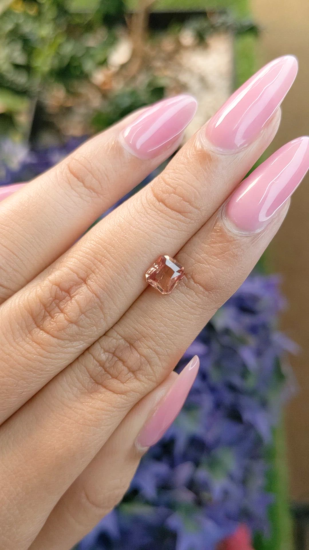 1.12 Ct. Orangish Brown Sapphire from Ceylon (Sri Lanka) Size Video