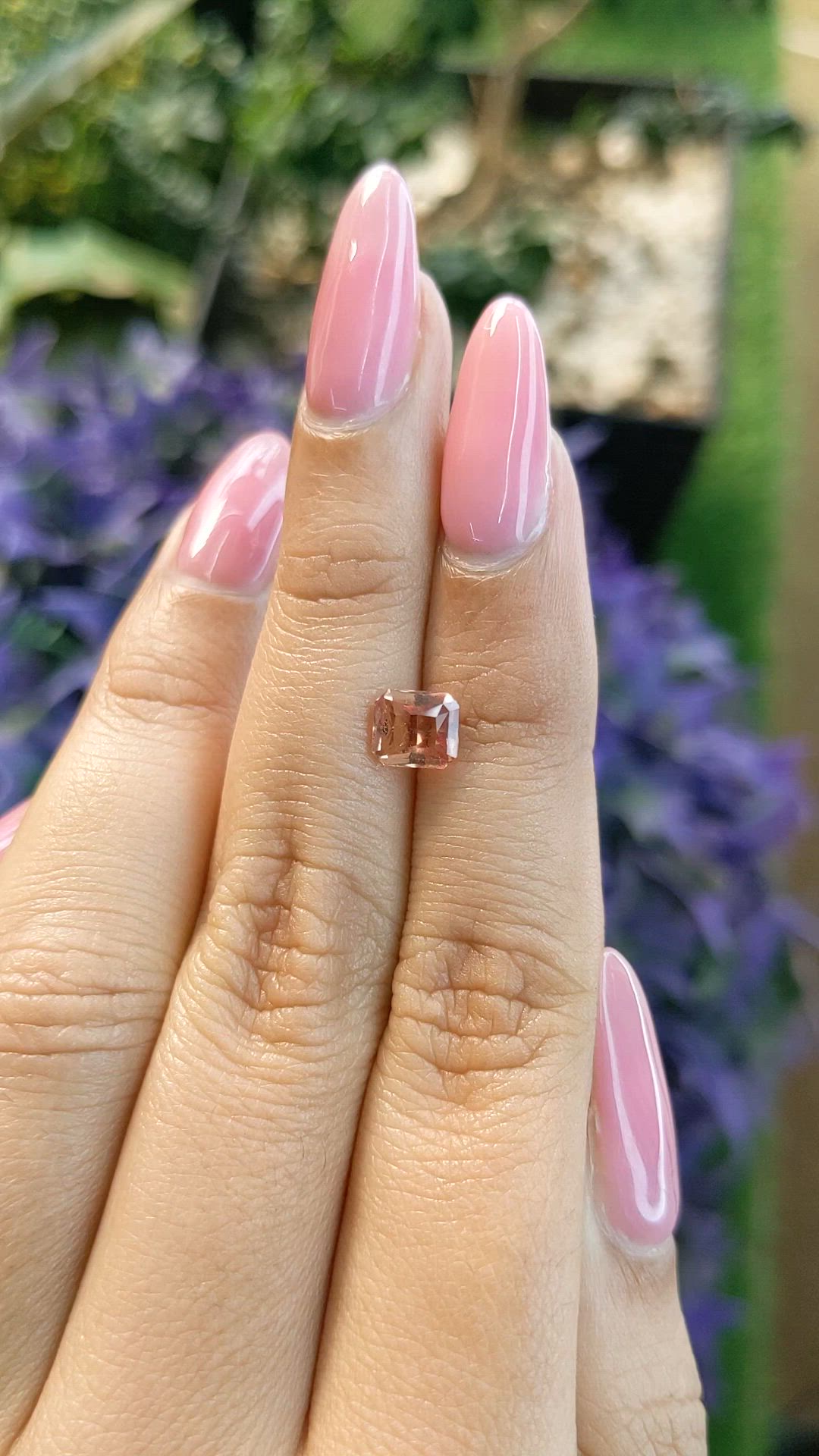 1.12 Ct. Orangish Brown Sapphire from Ceylon (Sri Lanka) Size Video