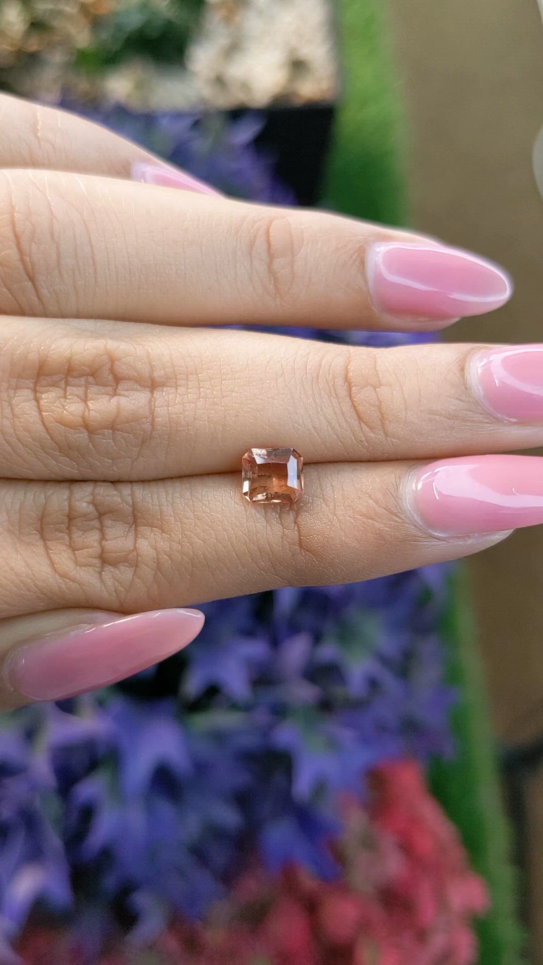 1.12 Ct. Orangish Brown Sapphire from Ceylon (Sri Lanka) Size Video