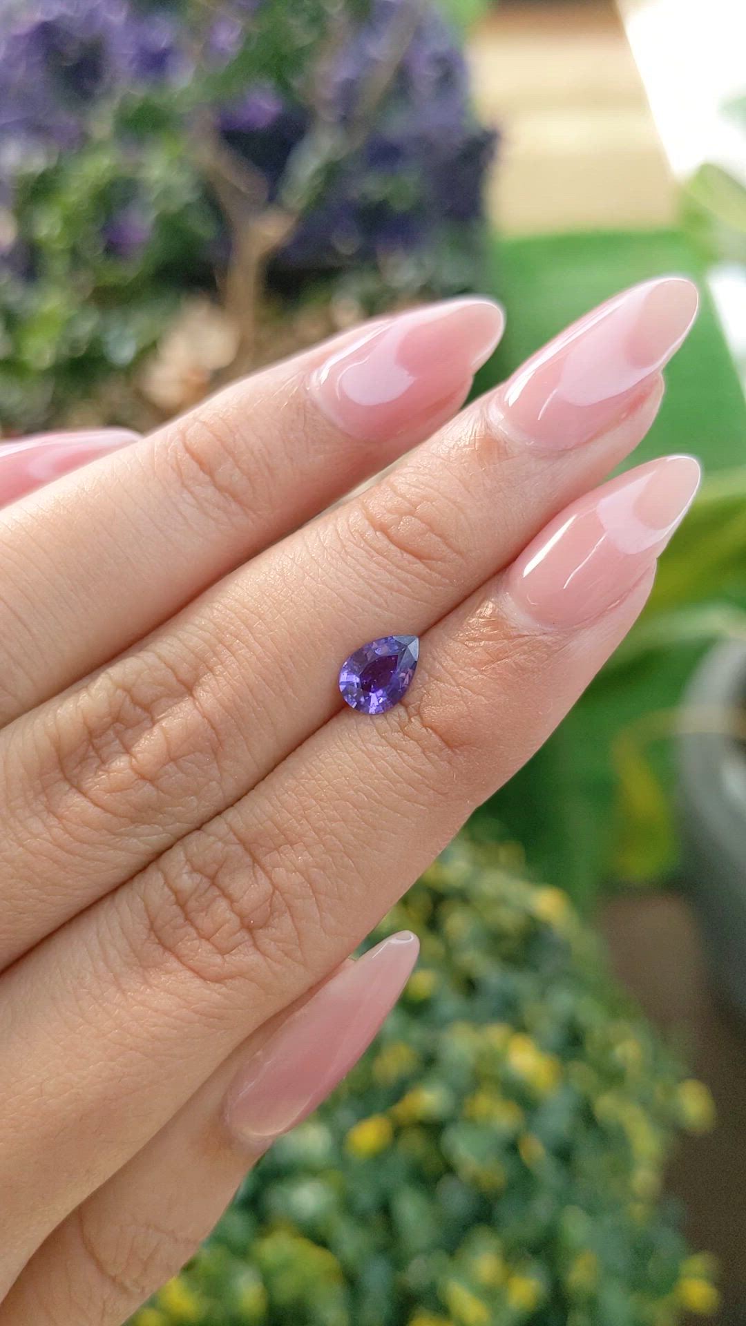 0.75 Ct. Color Change Sapphire from Ceylon (Sri Lanka) Size Video