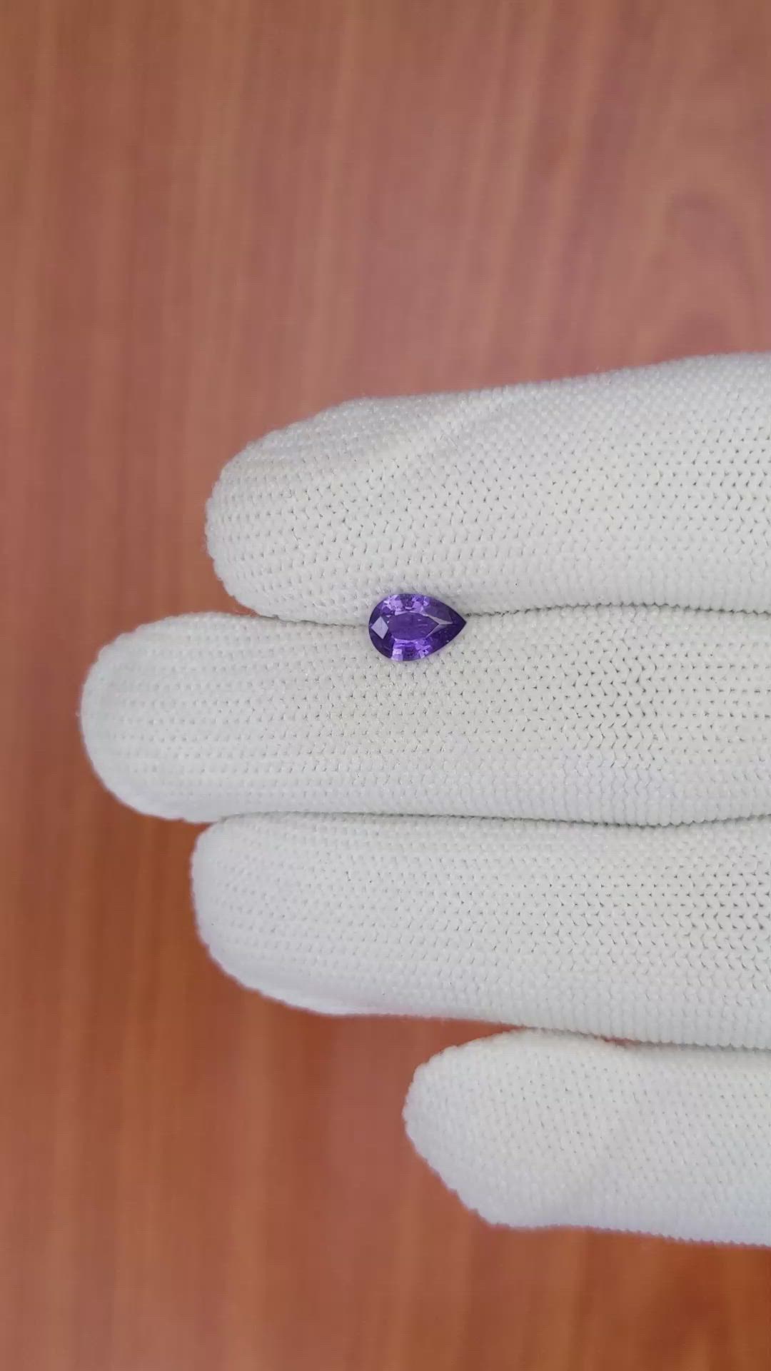 0.75 Ct. Color Change Sapphire from Ceylon (Sri Lanka) Size Video
