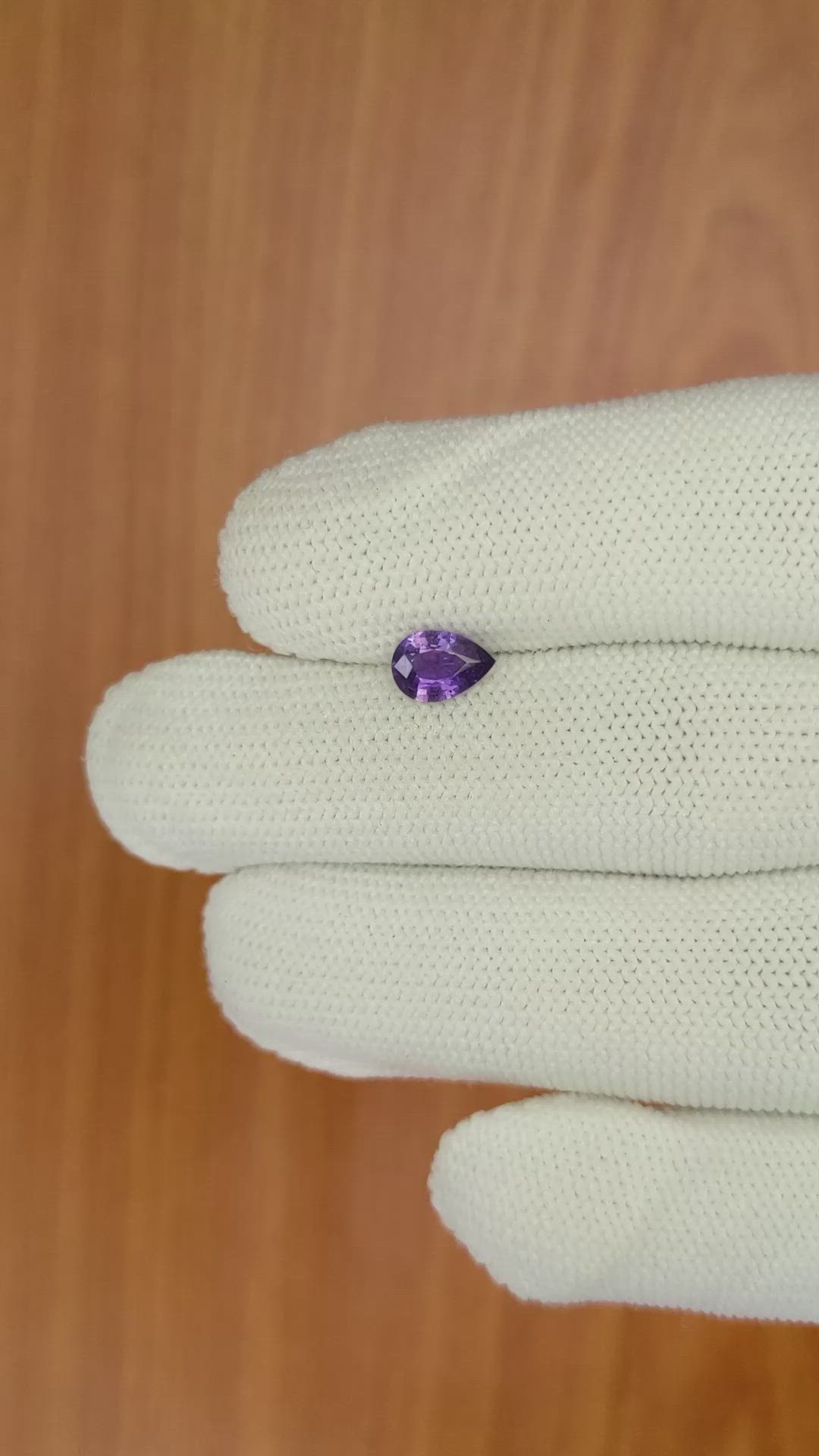 0.75 Ct. Color Change Sapphire from Ceylon (Sri Lanka) Size Video