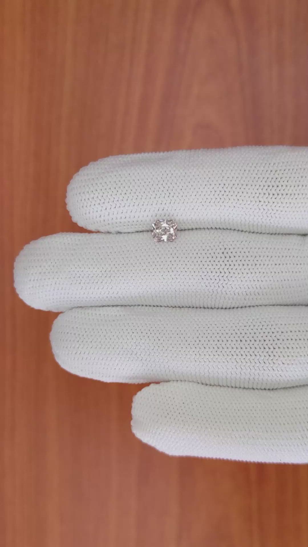 0.76 Ct. Peach Sapphire from Ceylon (Sri Lanka) Size Video