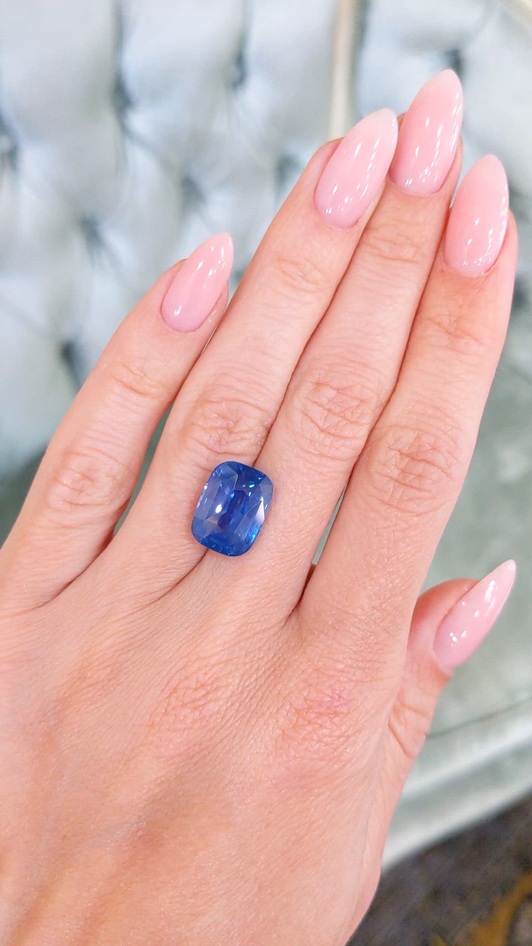 9.04 Ct. Blue Sapphire from Madagascar Size Video