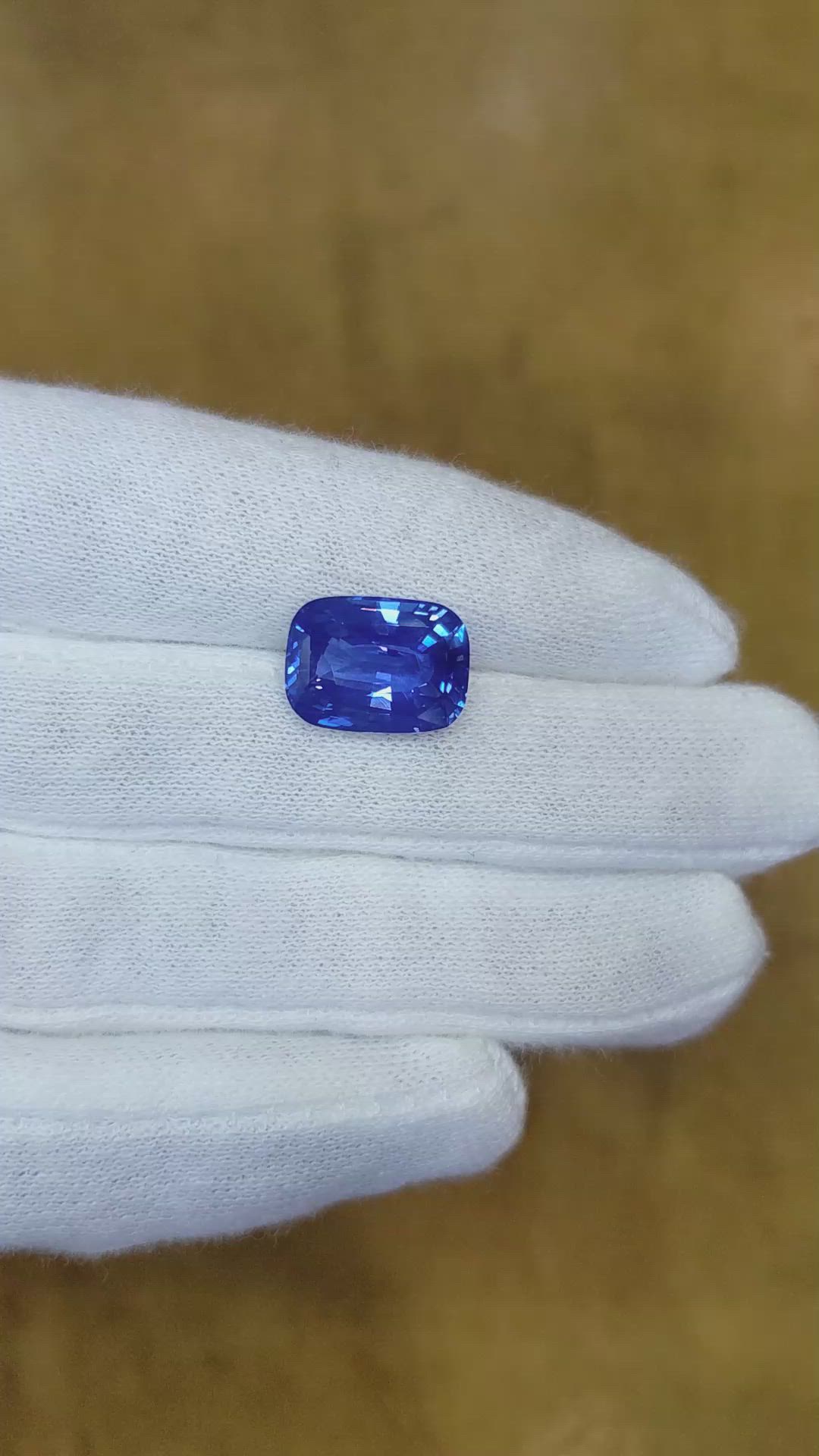 9.04 Ct. Blue Sapphire from Madagascar Size Video