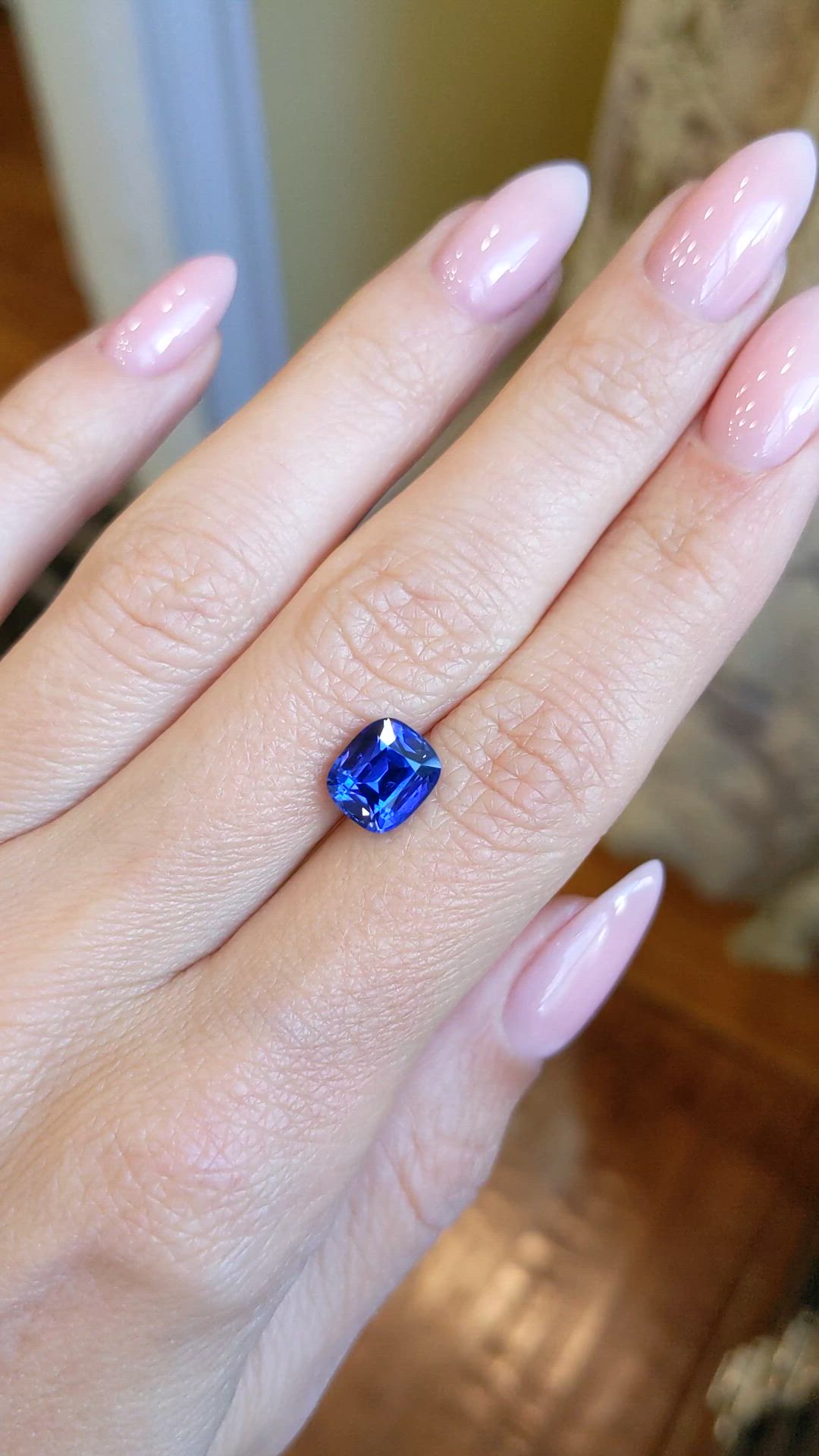3.11 Ct. Blue Sapphire from Ceylon (Sri Lanka) Size Video