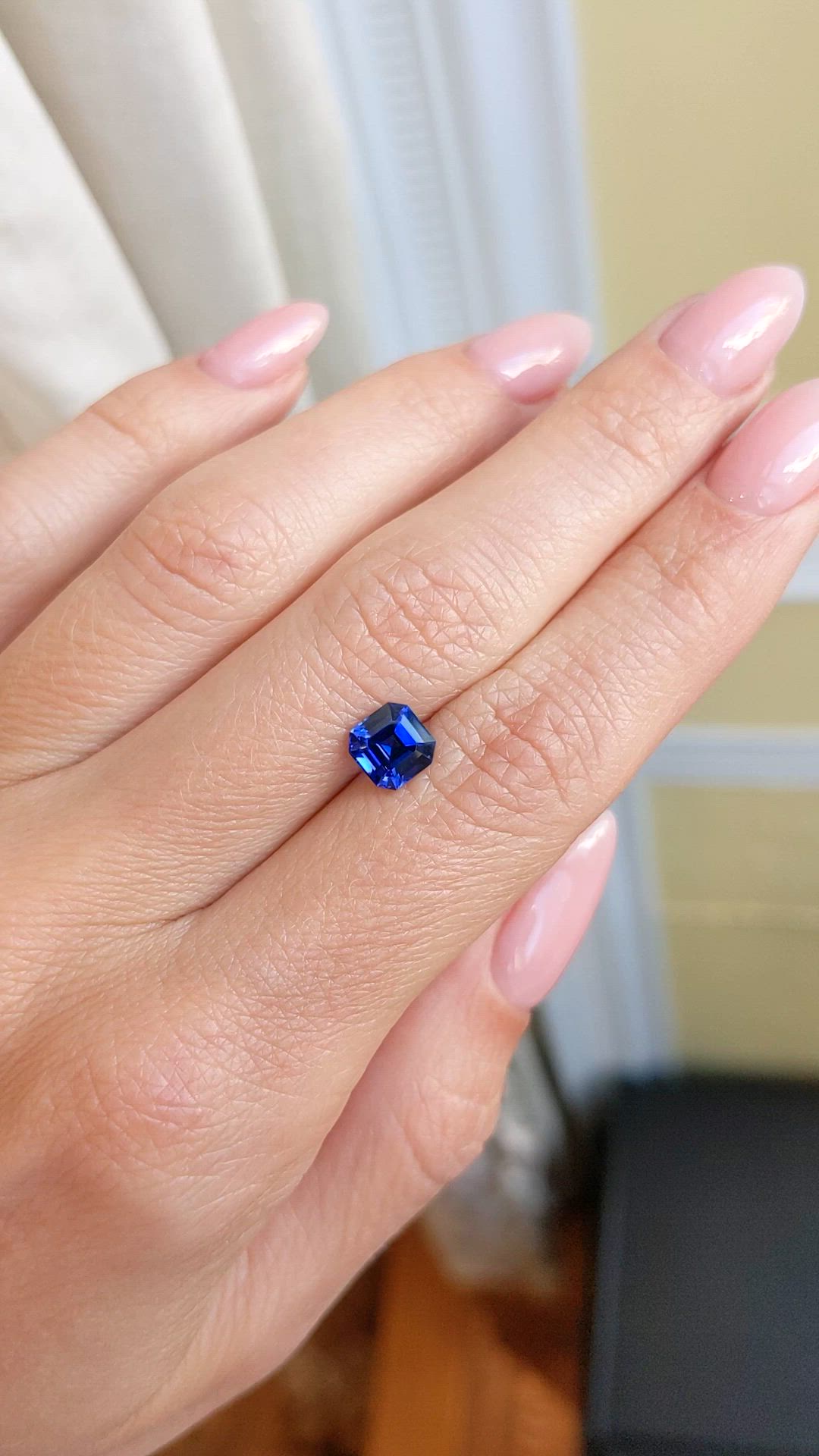 1.47 Ct. Blue Sapphire from Ceylon (Sri Lanka) Size Video