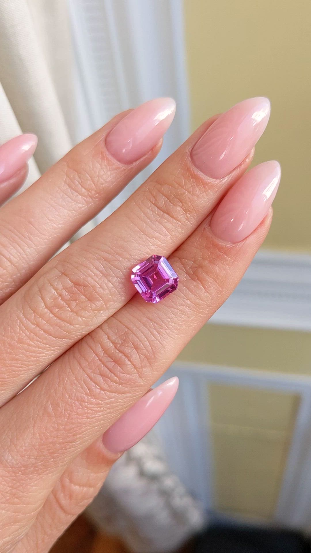 3.20 Ct. Pink Sapphire from Madagascar Size Video