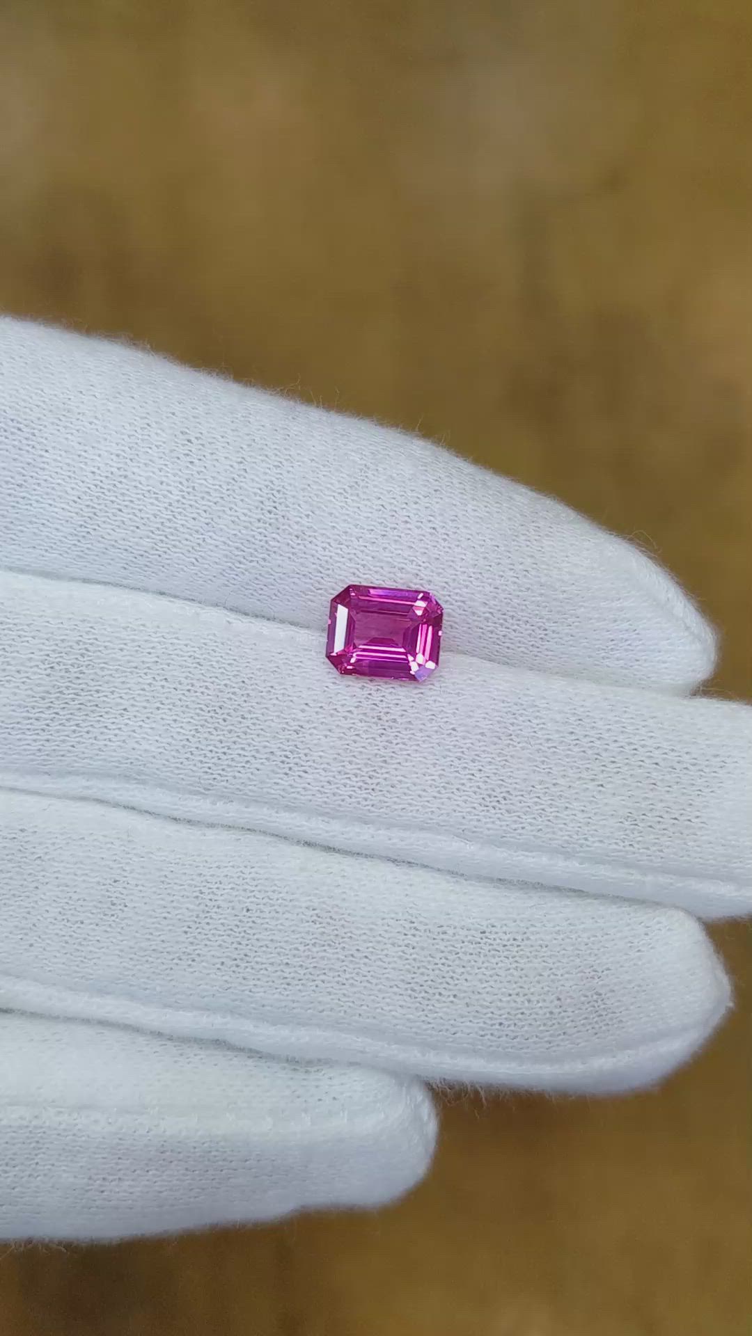 2.03 Ct. Pink Sapphire from Ceylon (Sri Lanka) Size Video
