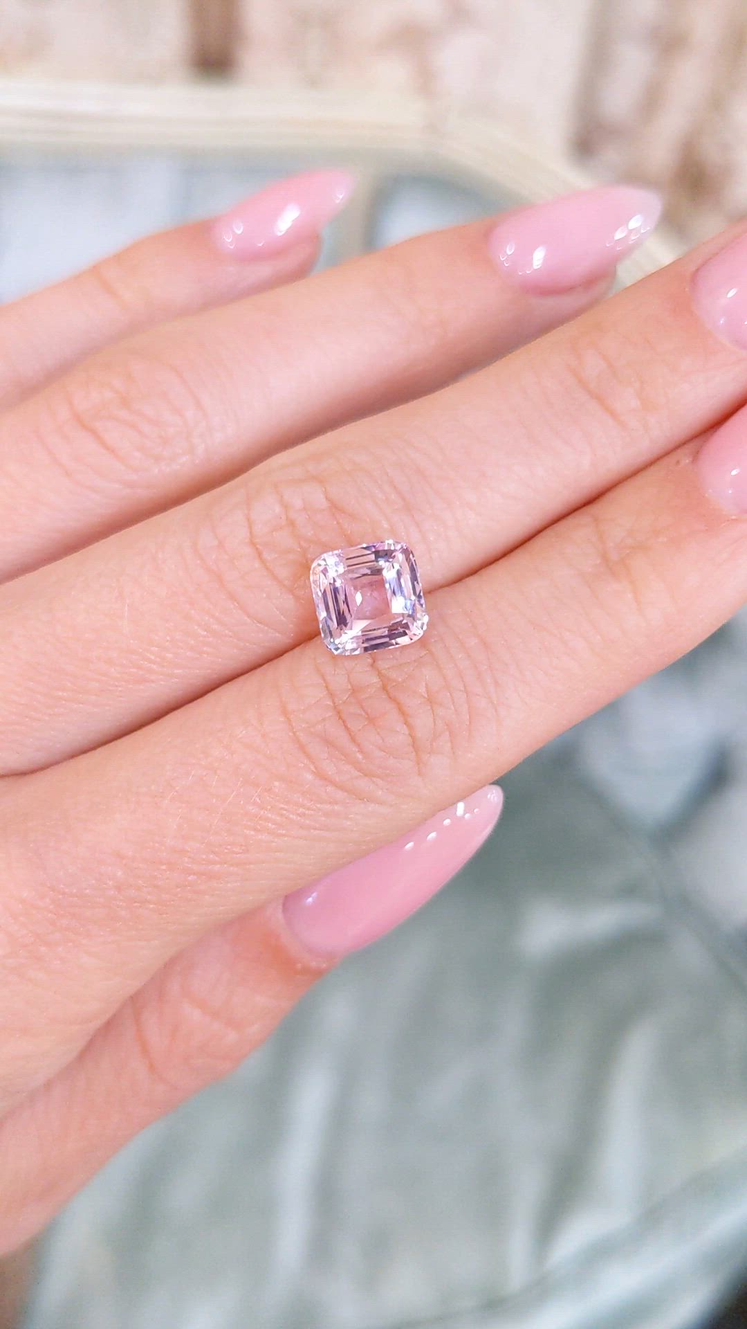 3.50 Ct. Pink Sapphire from Madagascar Size Video