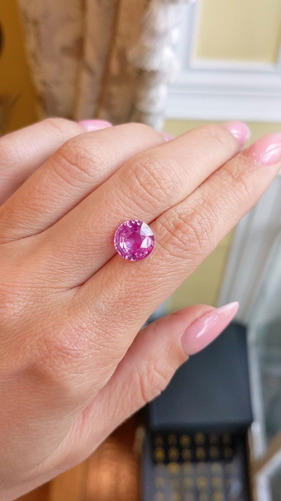 4.35 Ct. Pink Sapphire from Madagascar Size Video