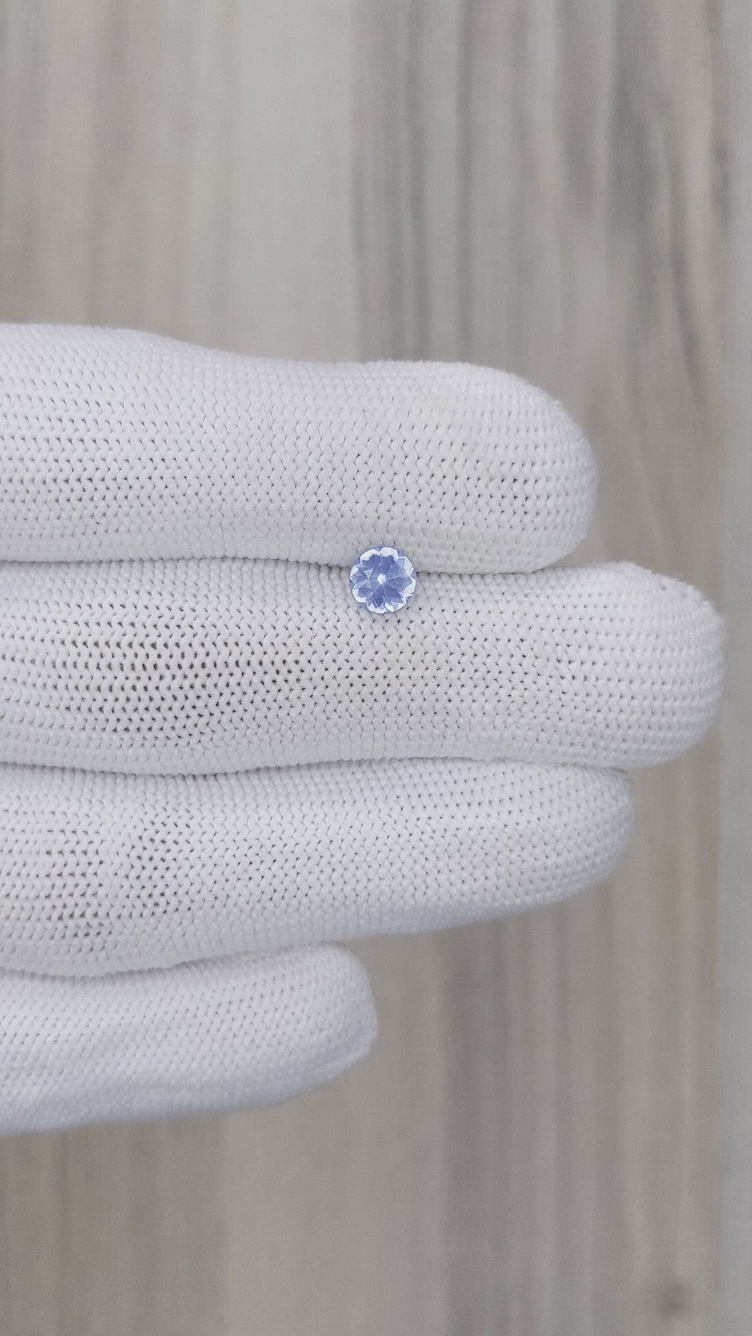 0.65 Ct. Violet Sapphire from Ceylon (Sri Lanka) Size Video