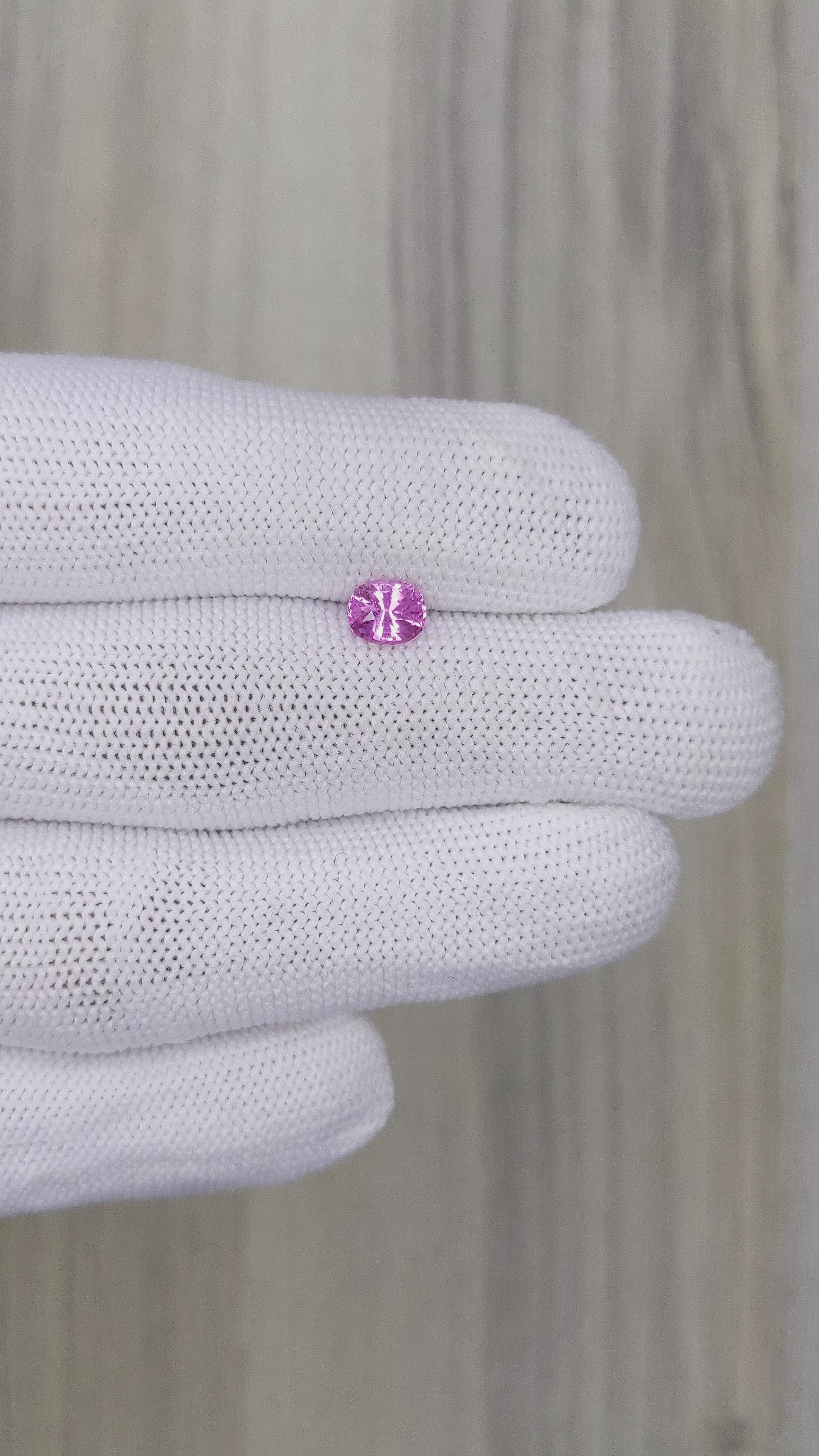 0.82 Ct. Pink Sapphire from Ceylon (Sri Lanka) Size Video