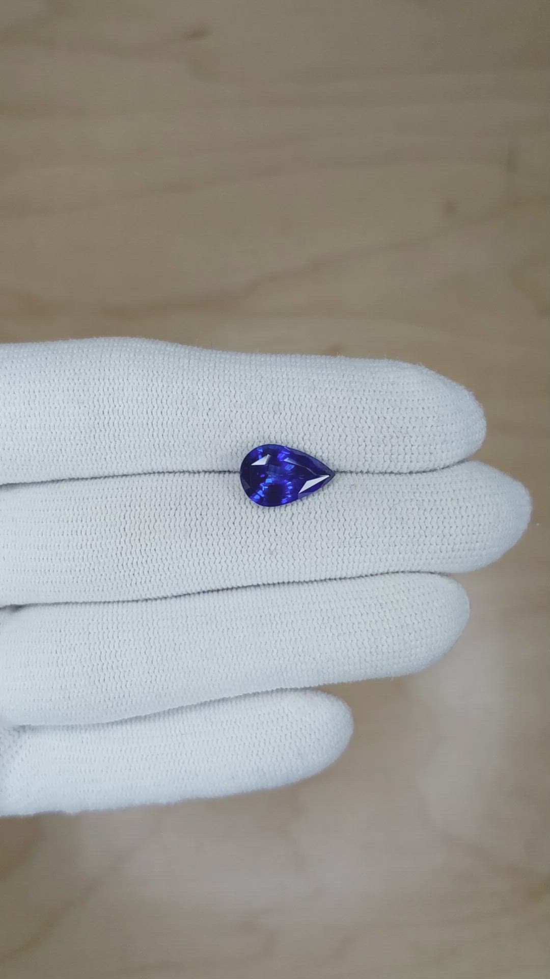 3.53 Ct. Blue Sapphire from Madagascar Size Video