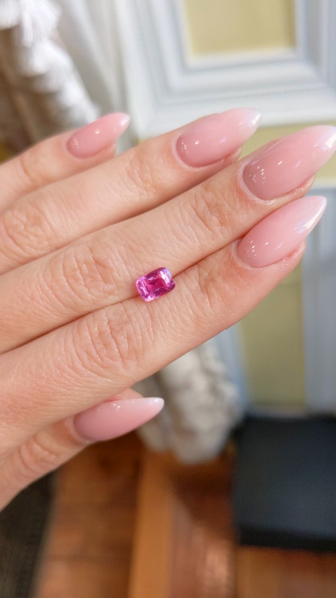 1.57 Ct. Pink Sapphire from Madagascar Size Video
