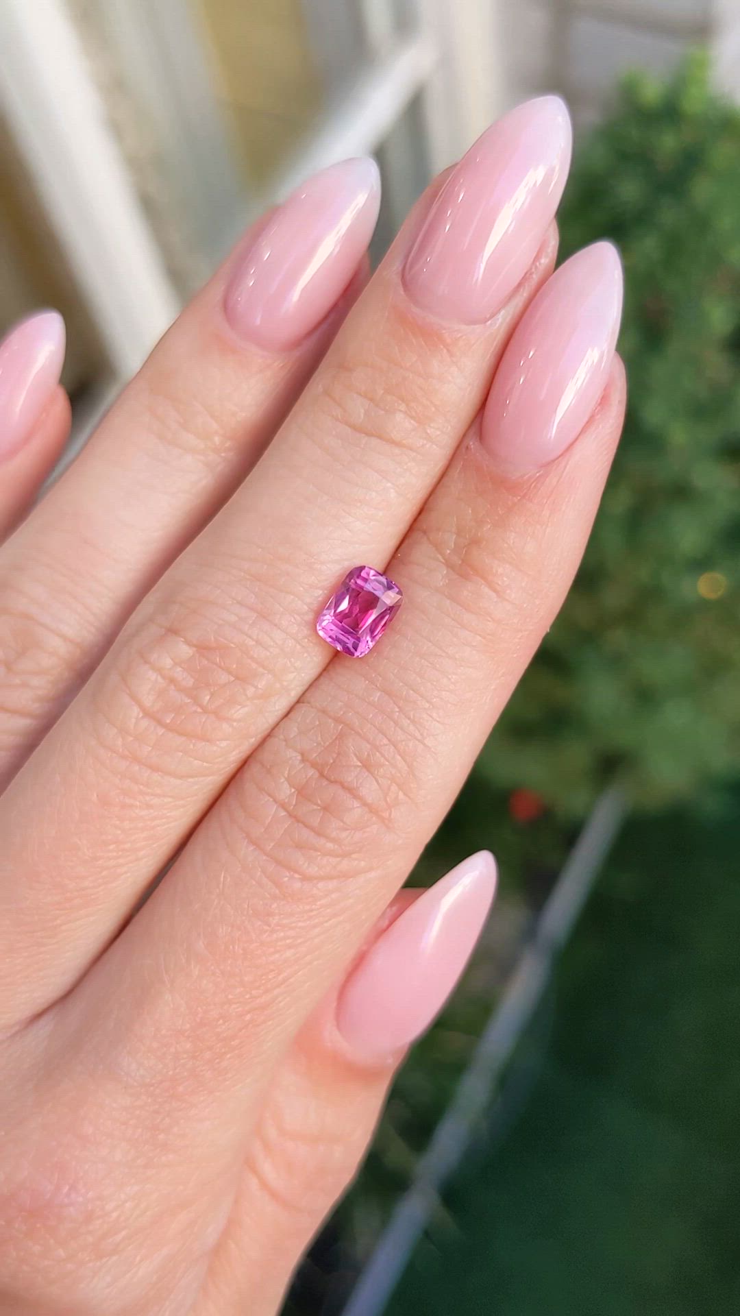 1.57 Ct. Pink Sapphire from Madagascar Size Video