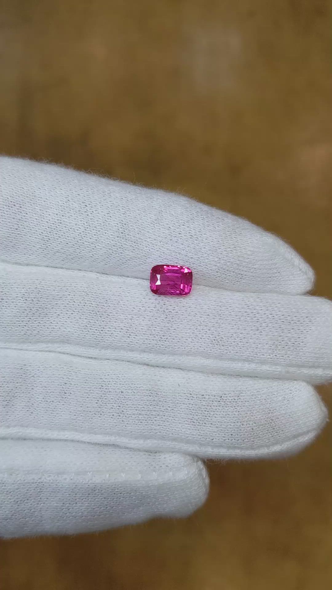 1.57 Ct. Pink Sapphire from Madagascar Size Video