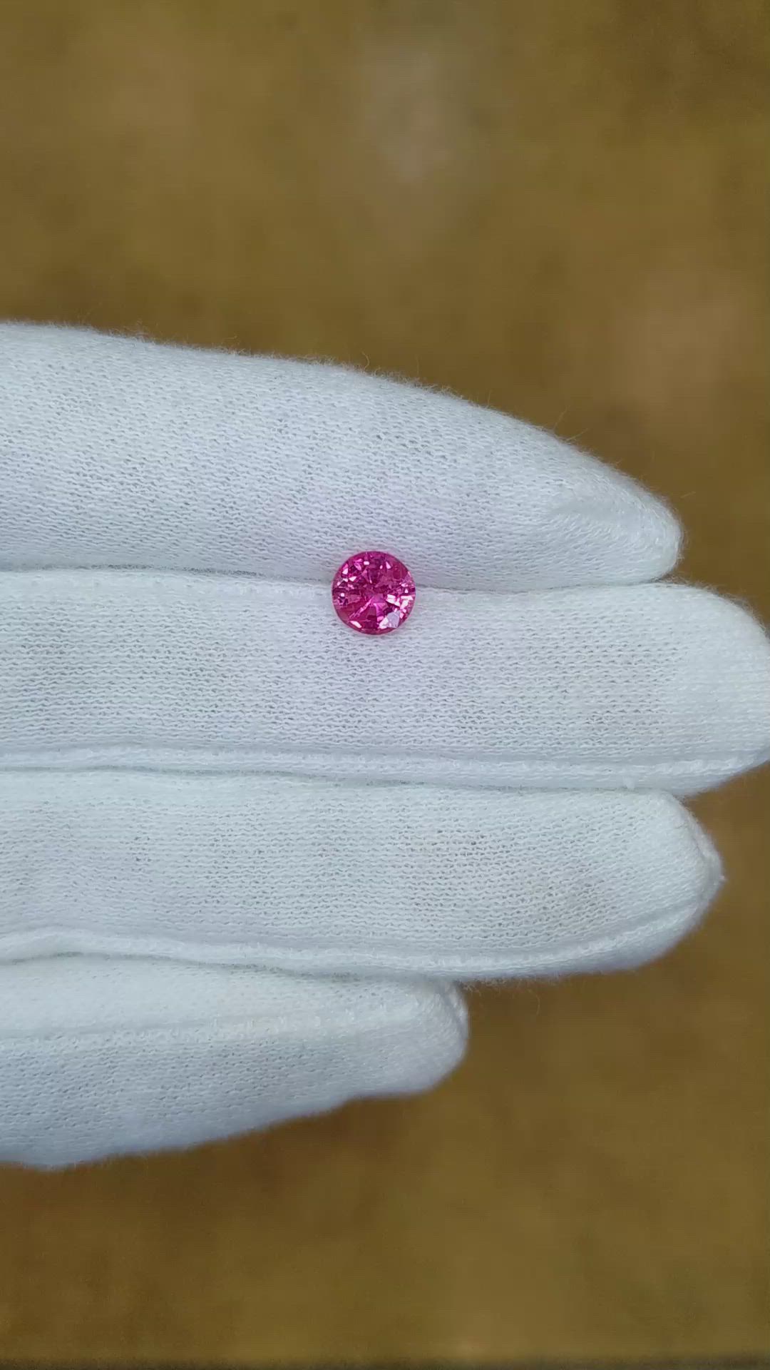 1.12 Ct. Pink Sapphire from Ceylon (Sri Lanka) Size Video