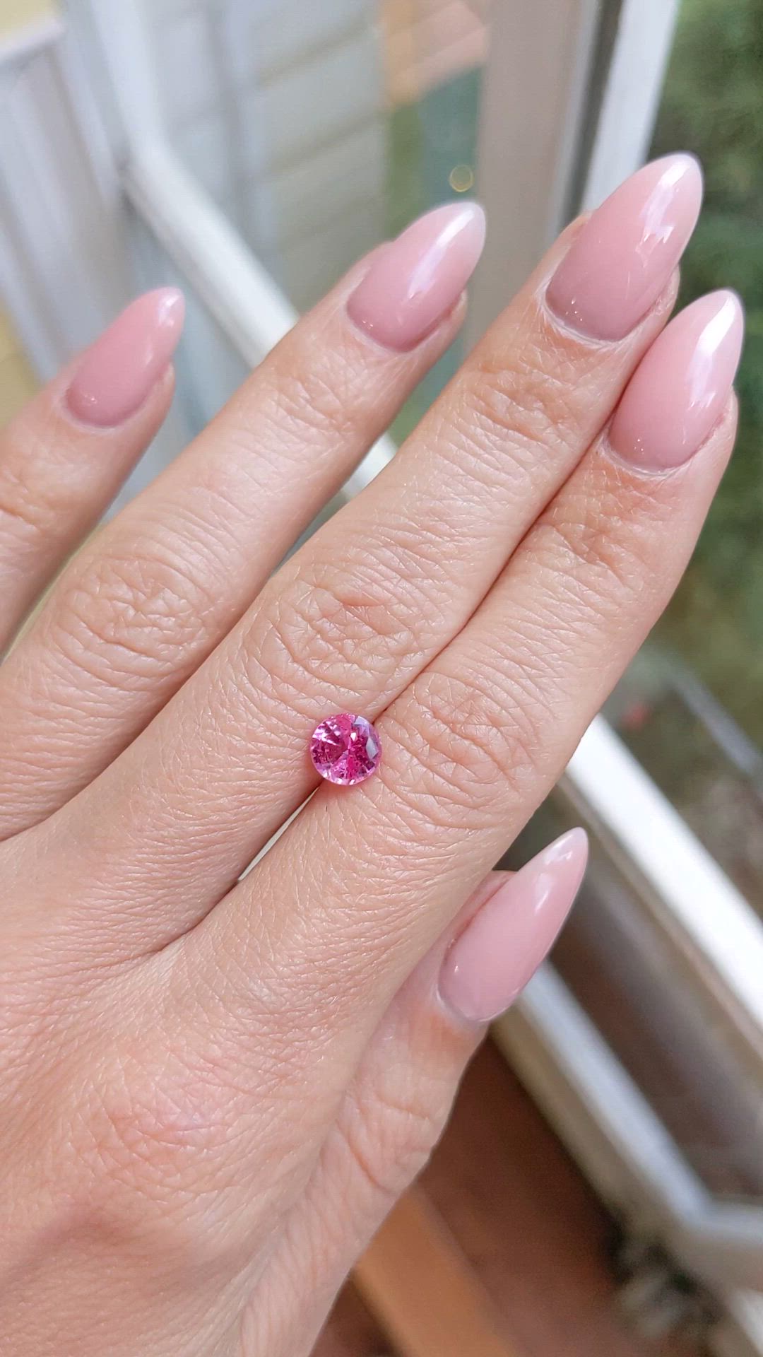 1.12 Ct. Pink Sapphire from Ceylon (Sri Lanka) Size Video