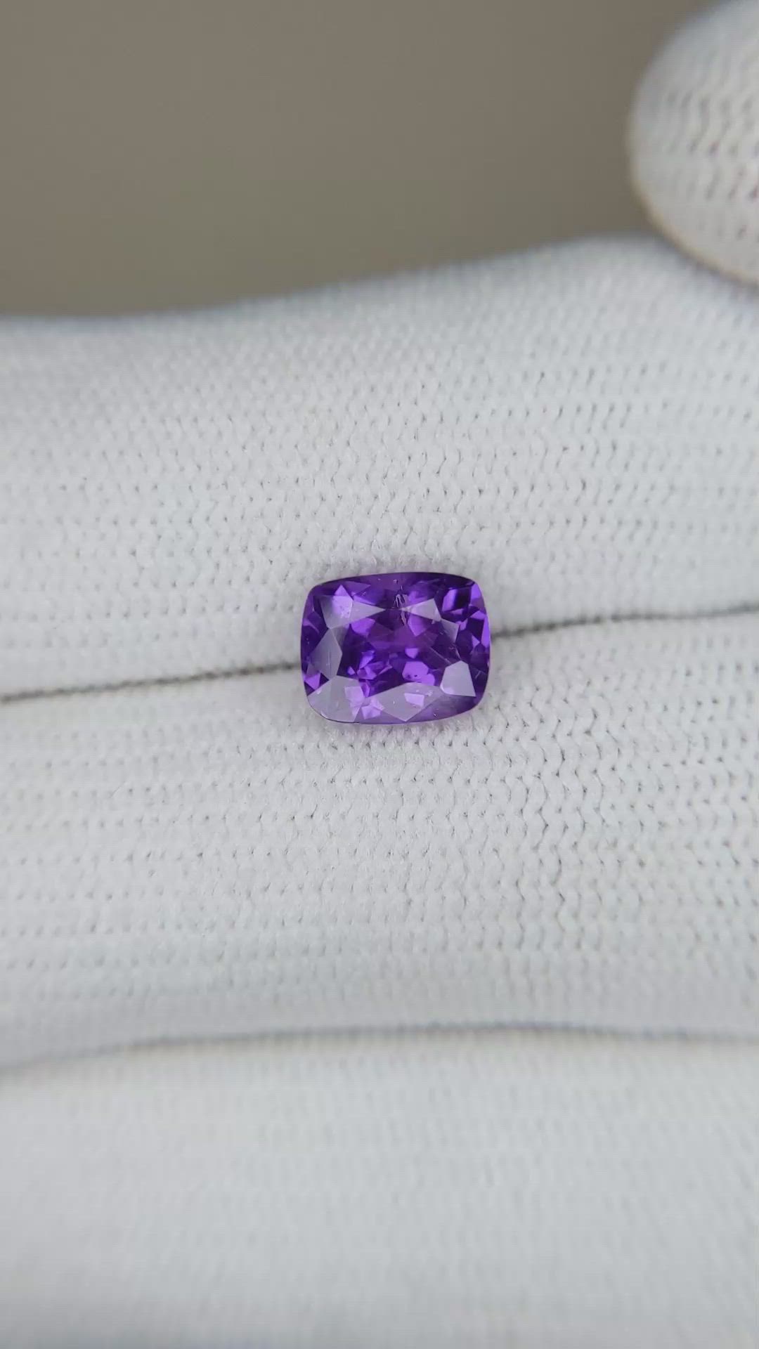1.80 Ct. Purple Sapphire from Ceylon (Sri Lanka) Size Video