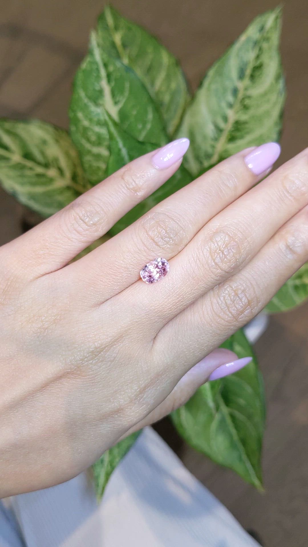 2.31 Ct. Pink Sapphire from Ceylon (Sri Lanka) Size Video