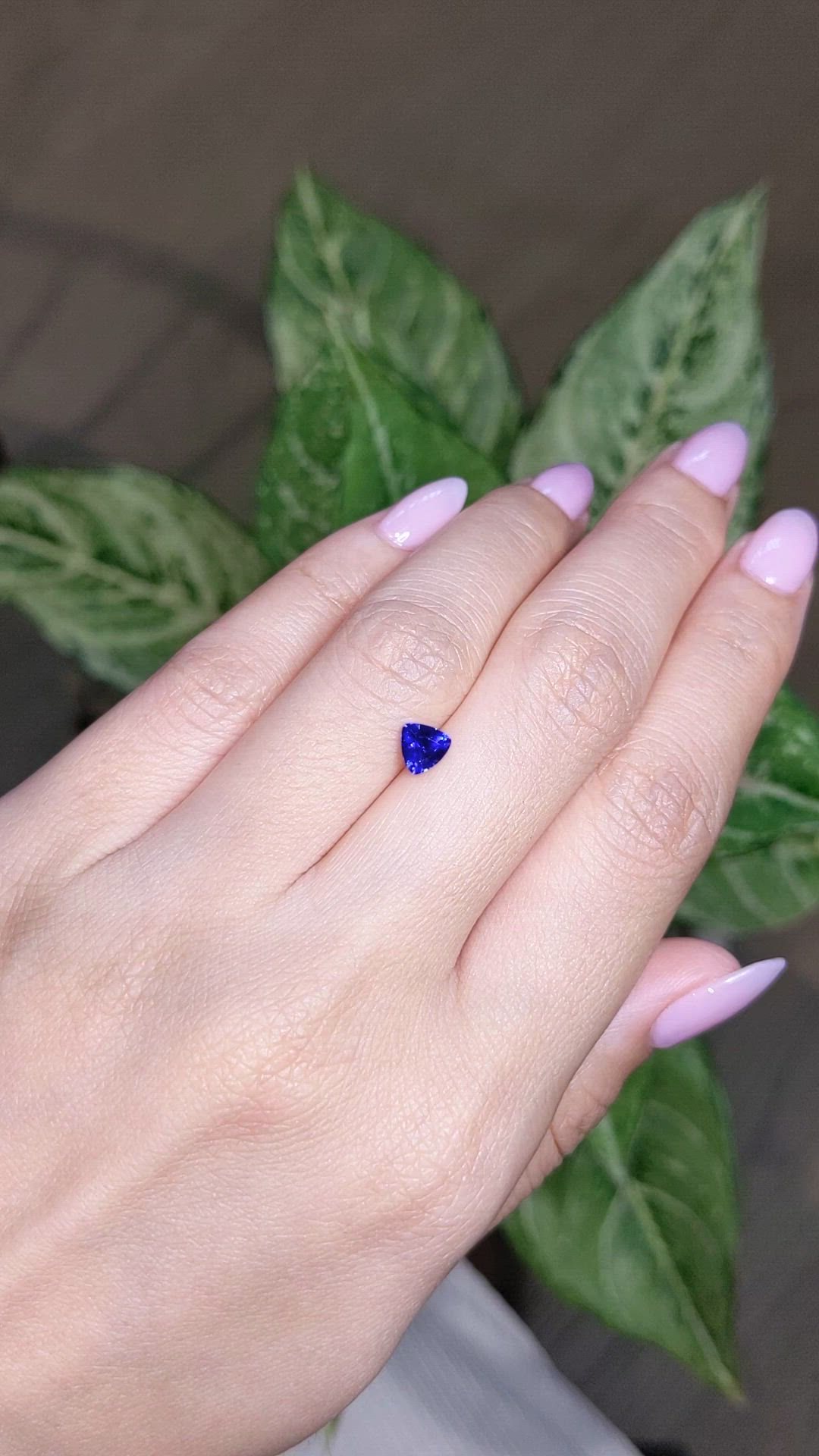 0.66 Ct. Blue Sapphire from Ceylon (Sri Lanka) Size Video